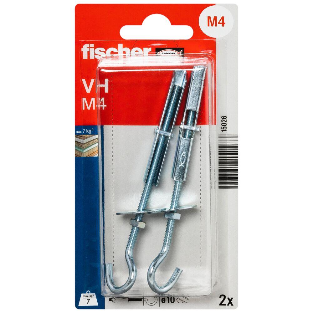 2 Taco de vuelco con hembrilla abierta fischer VH M4 para pared hueca, ø 10 x 95 mm - 13