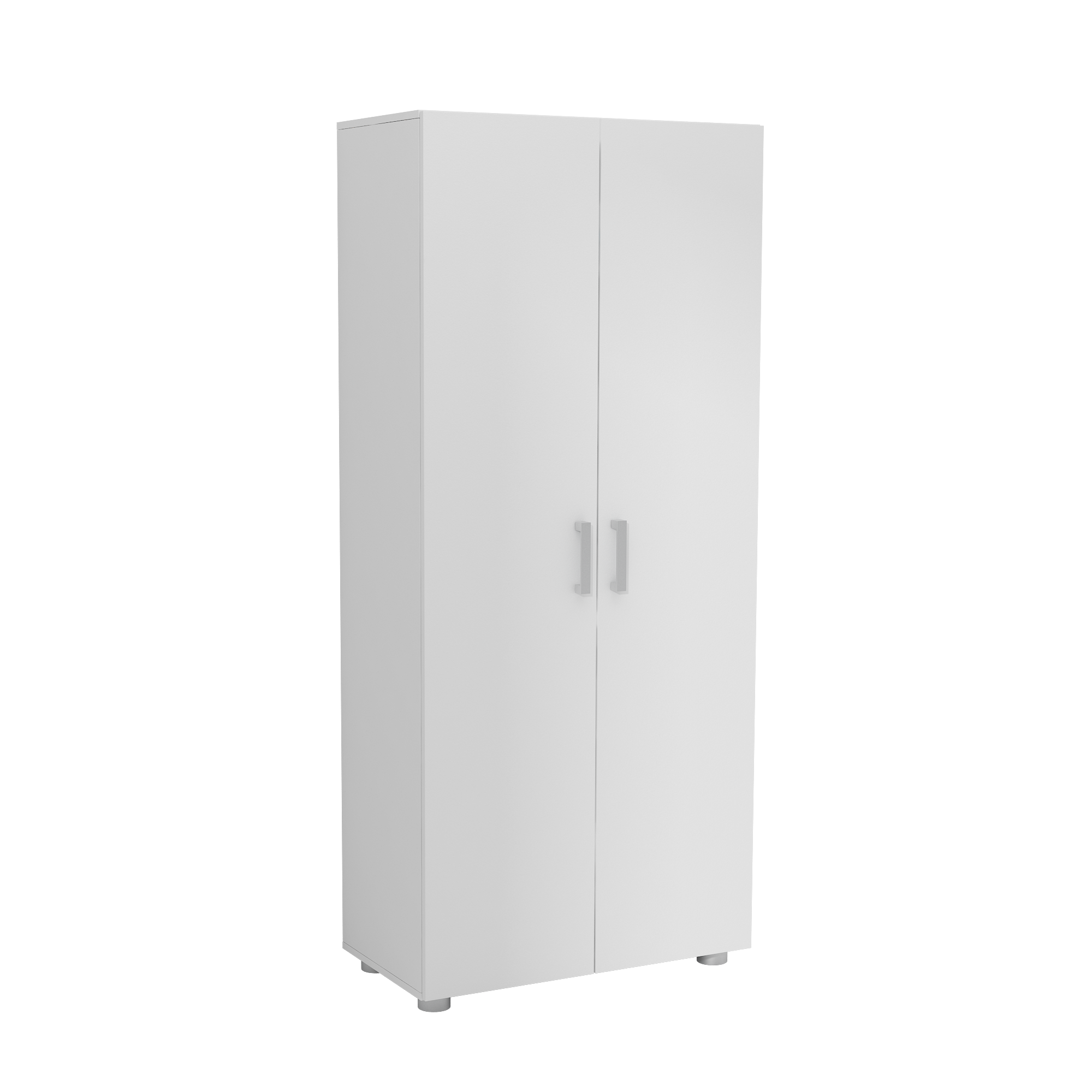 Armario escobero 80x180x42 cm para uso interior blanco