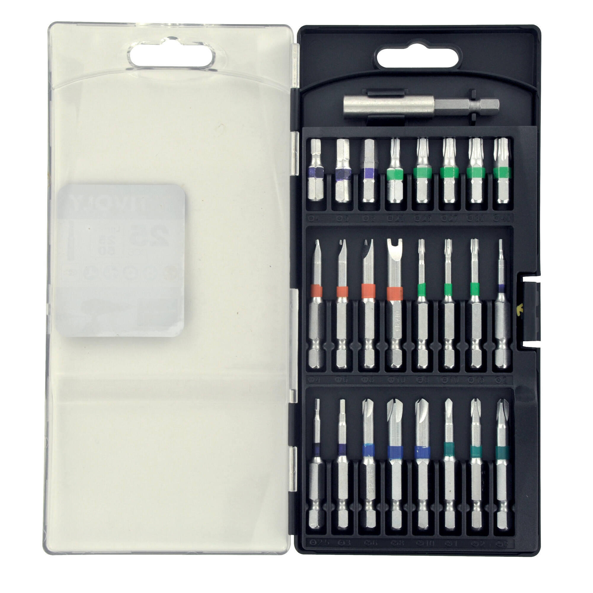 Coffret D'embouts De Vissage TIVOLY 35 Pièces Avec Porte-embout Magnétique - Neuf