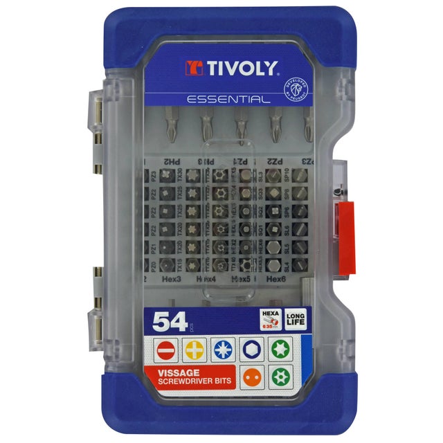 Coffret de 53 embouts de vissage + 1 porte-embout magnétique TIVOLY