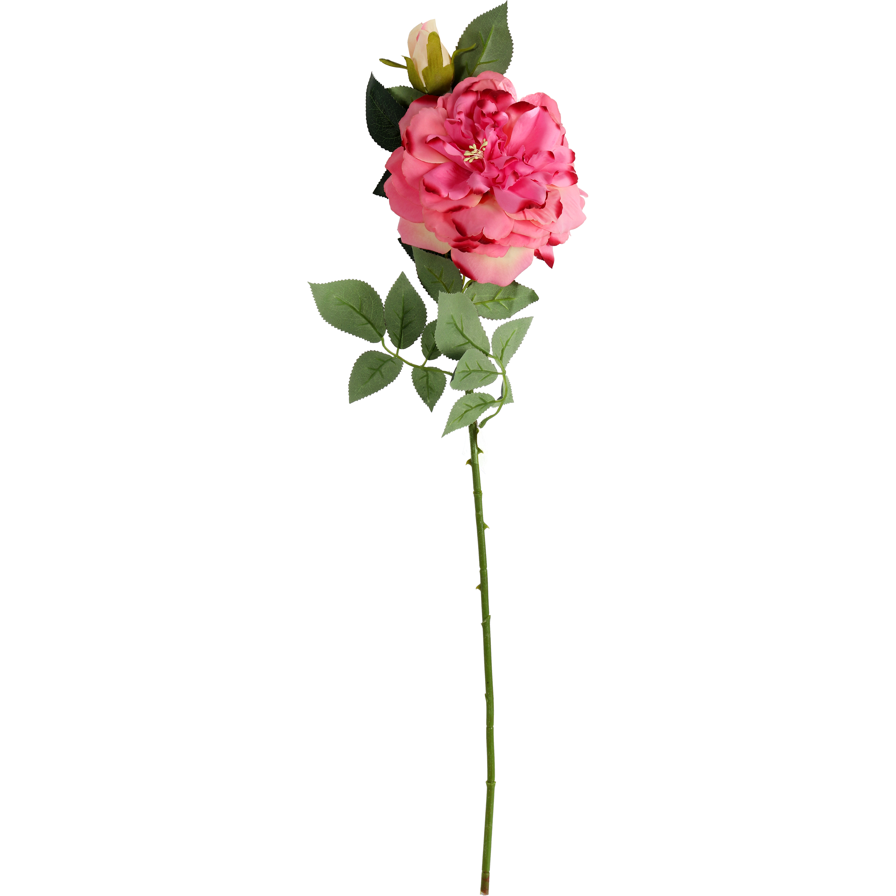Gałązka sztuczna 64cm róża rozwinięta