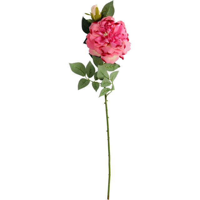 Gałązka sztuczna 64cm róża rozwinięta