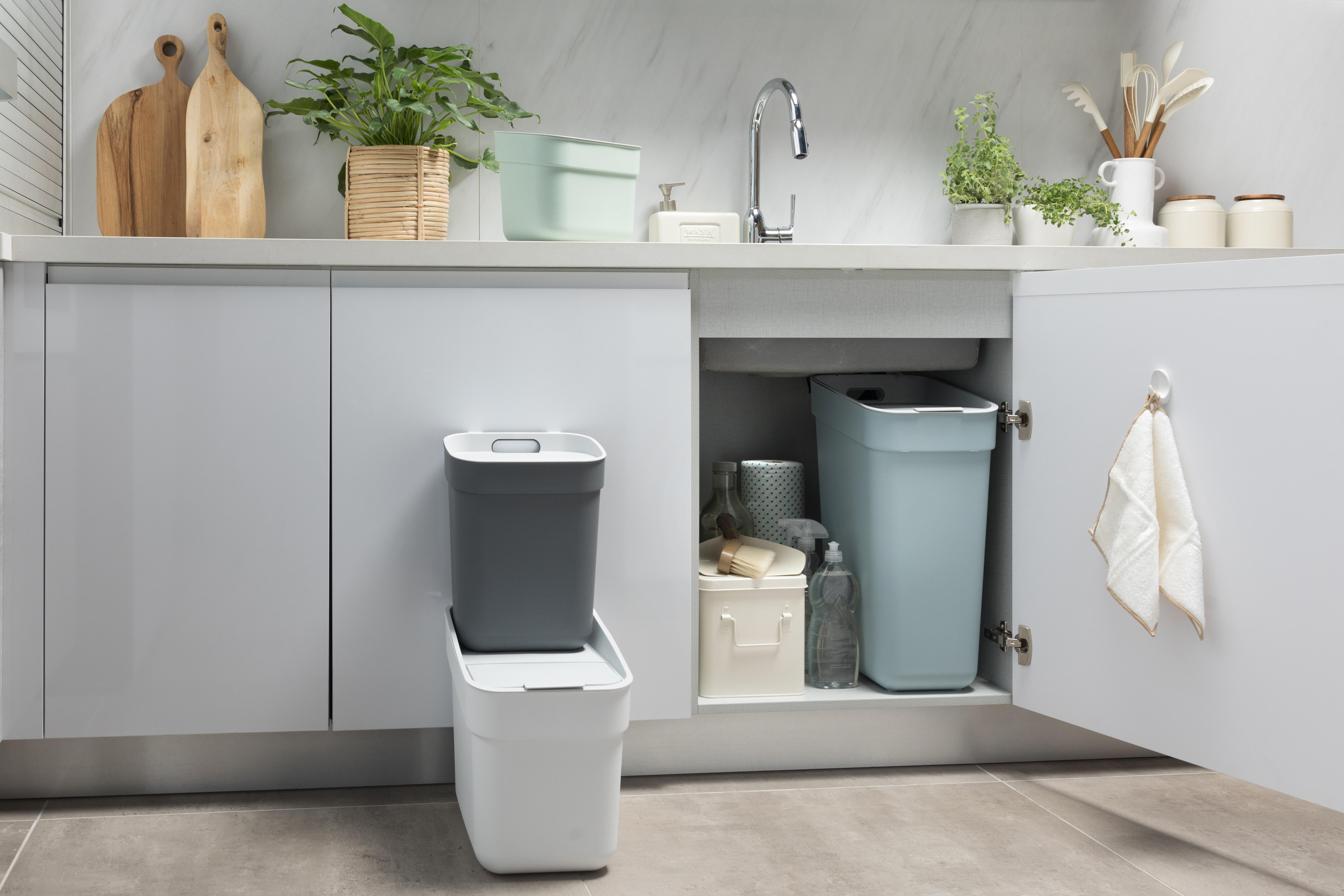 Balde de lixo 30 L Collect branco - 3