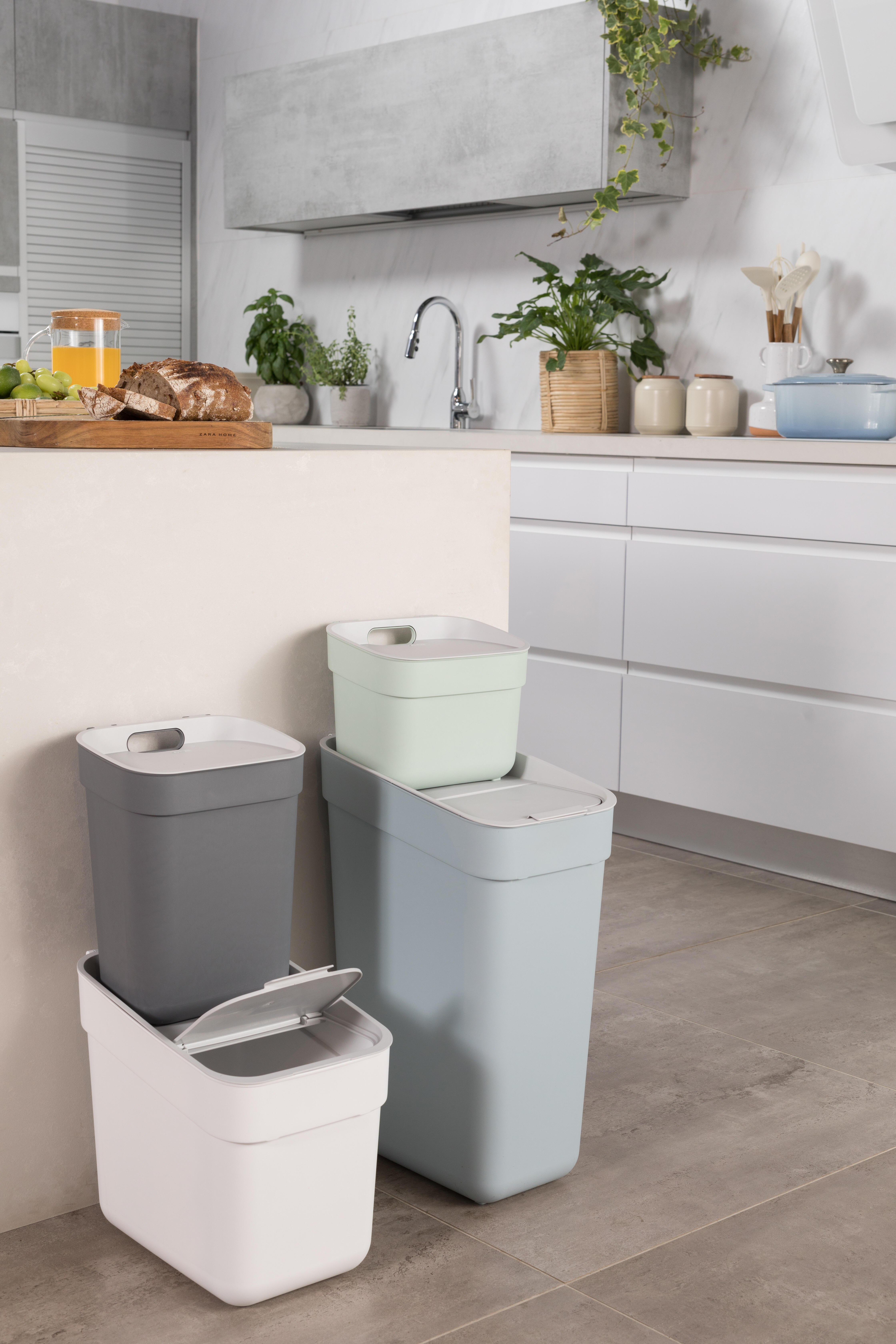 Balde de lixo 30 L Collect branco - 2