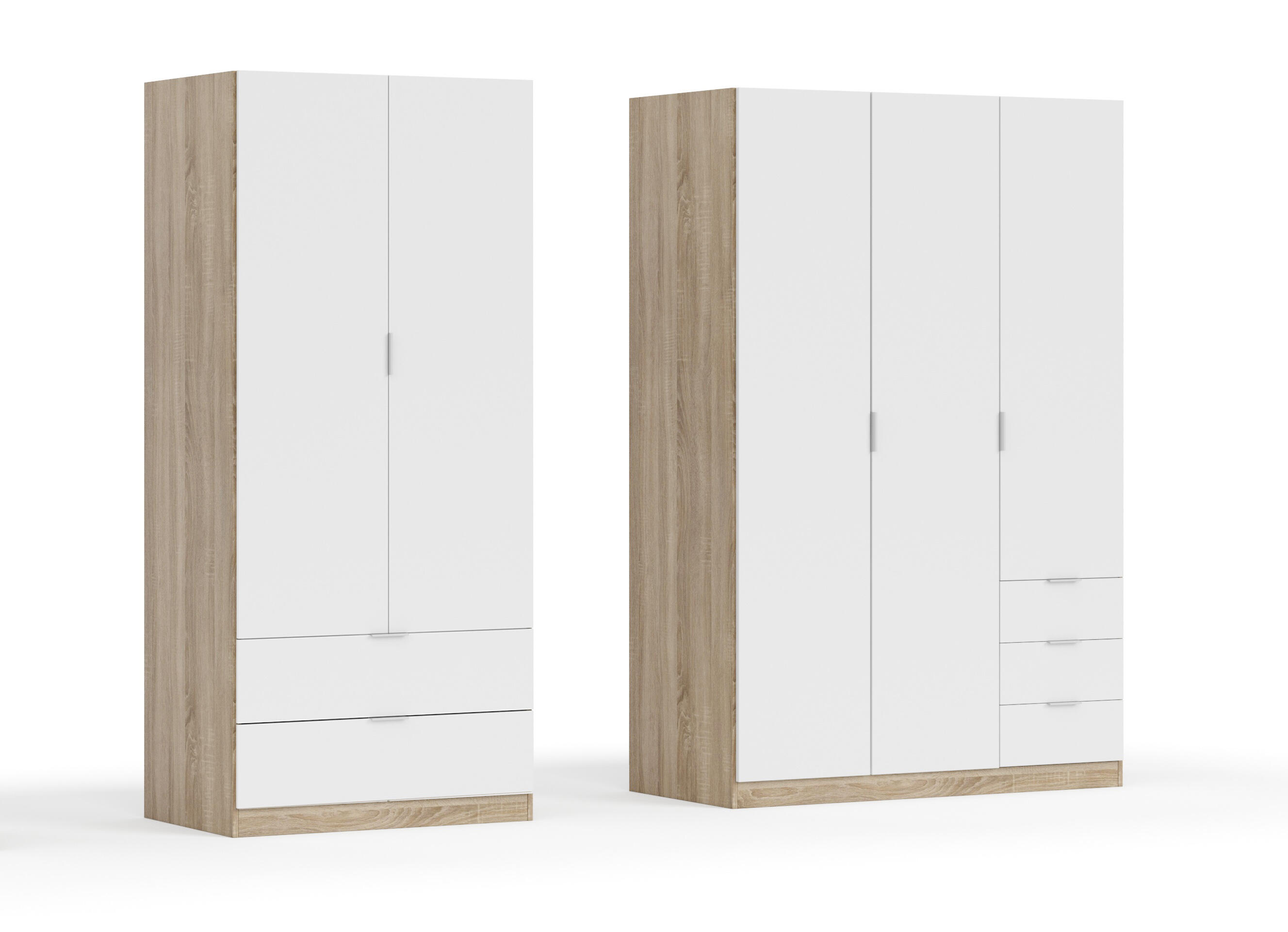 Armario puerta abatible Enea 121x180x52cm blanco - 8