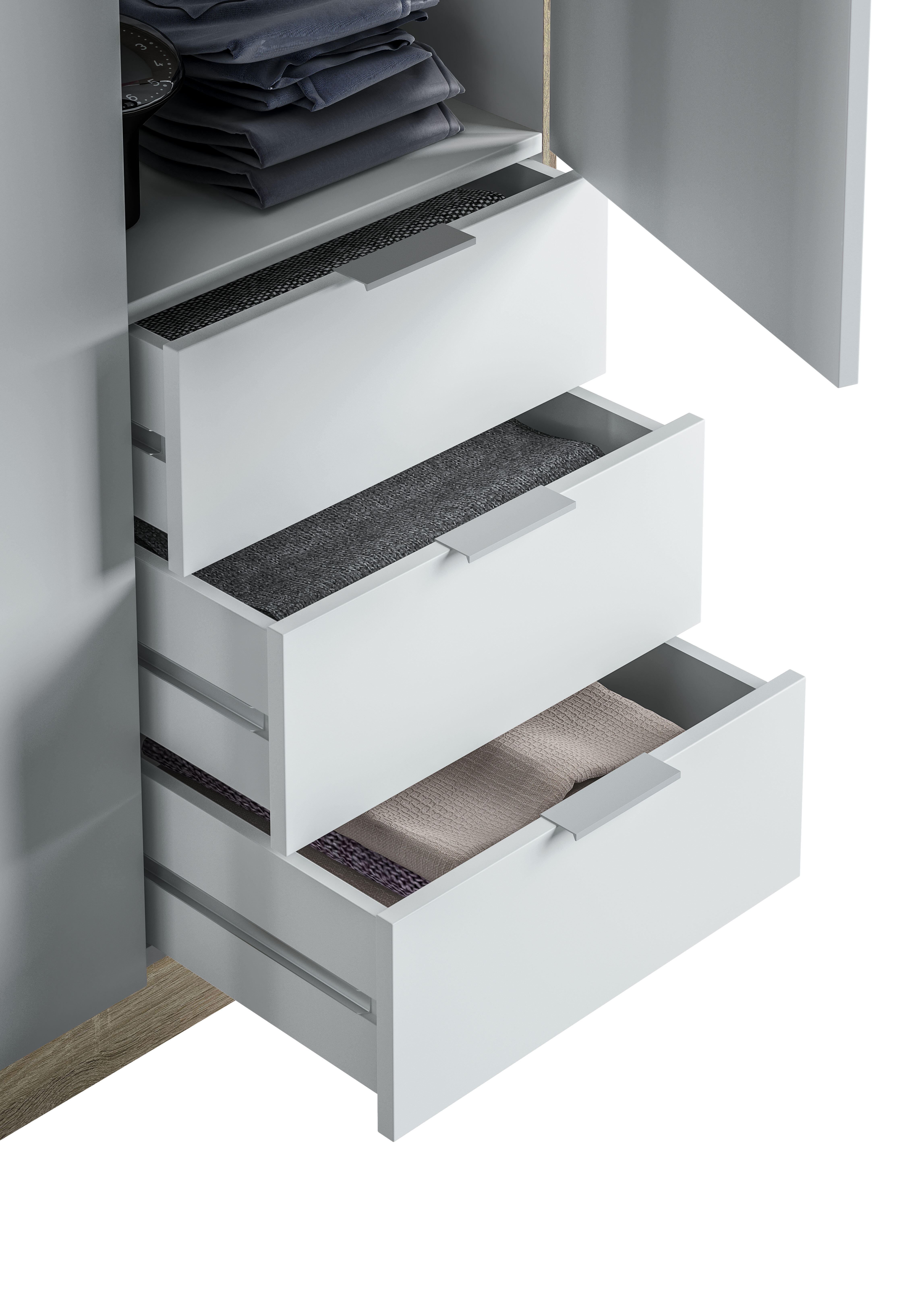 Armario puerta abatible Enea 121x180x52cm blanco - 7