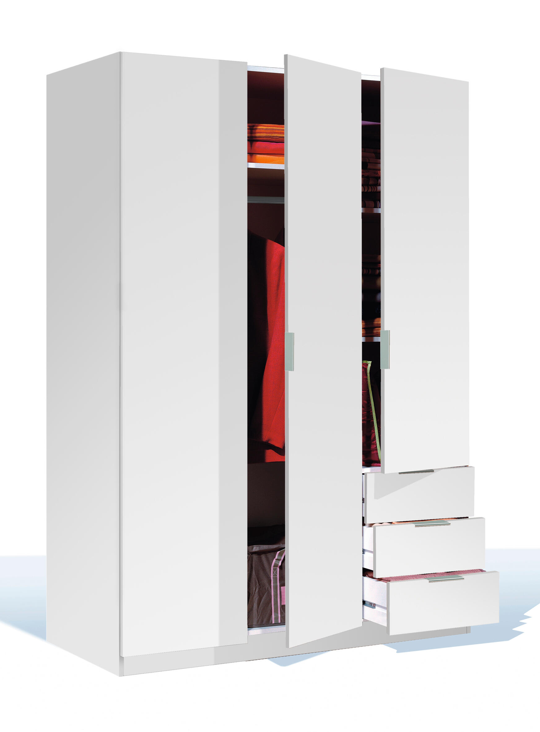 Armario puerta abatible Enea 121x180x52cm blanco - 5