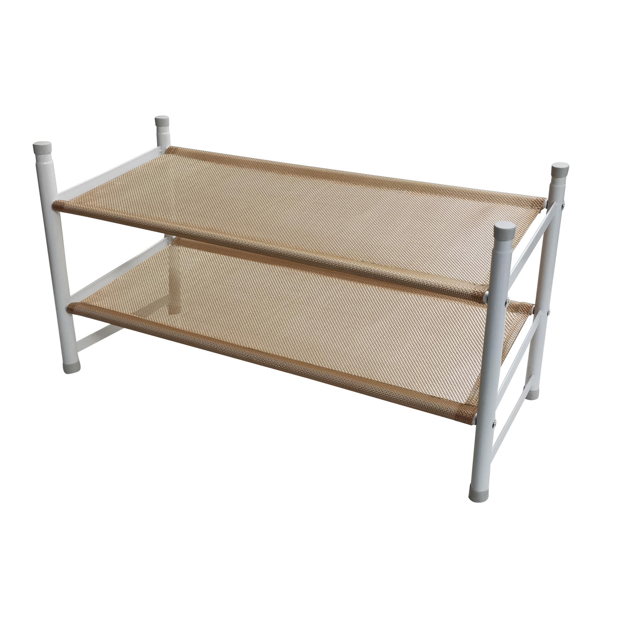 Zapatero para interior de armario gris/plata para 8 pares de 63x35x23 cm