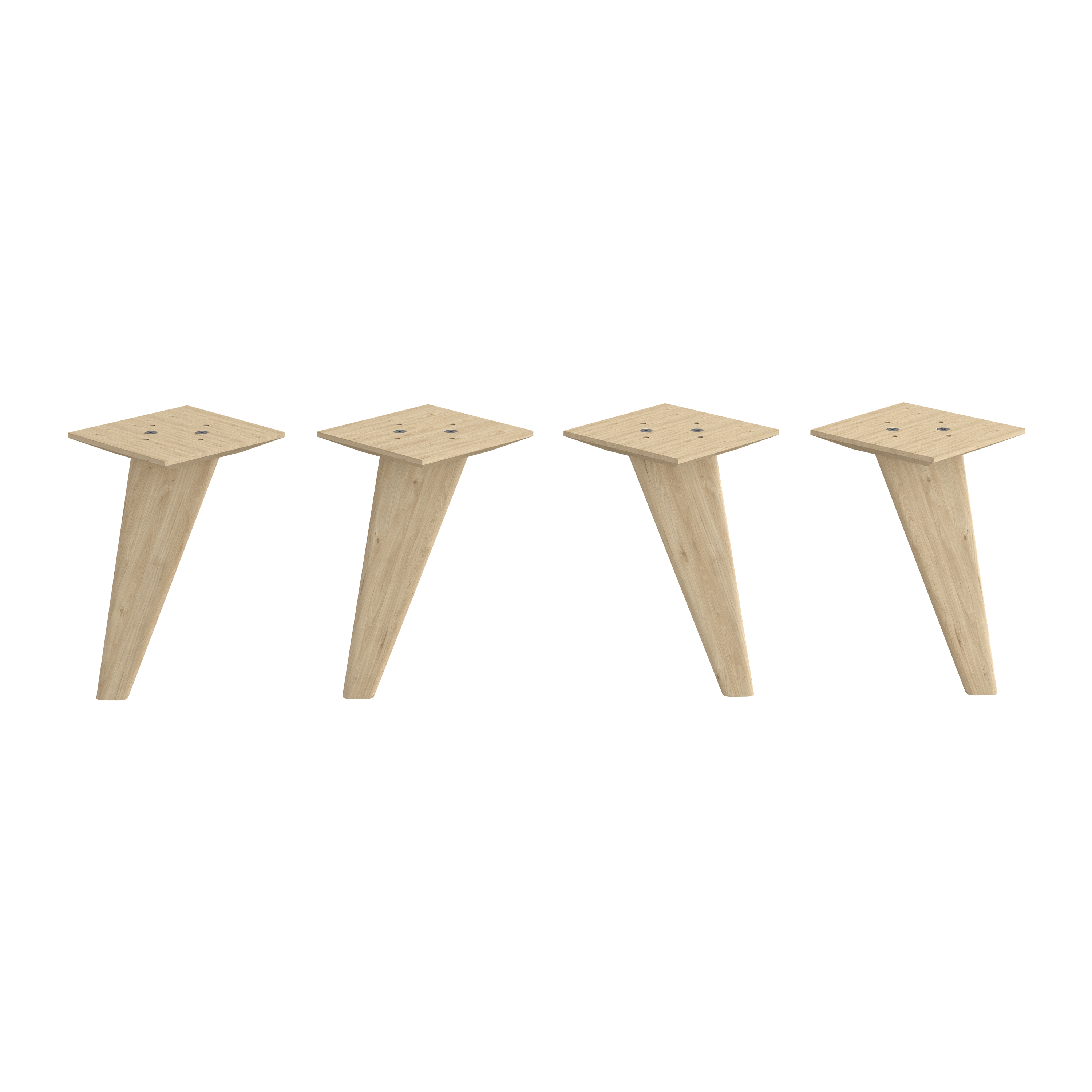 Pack 4 pés para estante SPACEO KUB 21CM NATURAL - 29