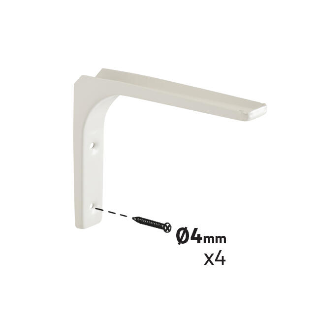 Suporte para prateleira aço branco 15x20 cm 20 kg Modern - 3