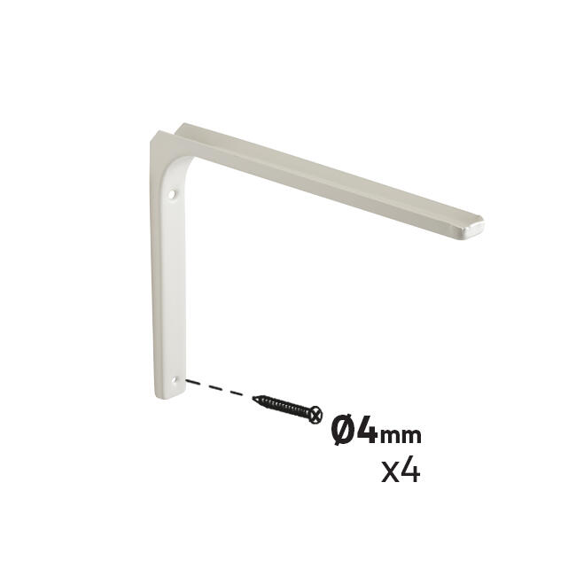 Suporte para prateleira aço branco 30x40 cm 40 kg Modern - 3