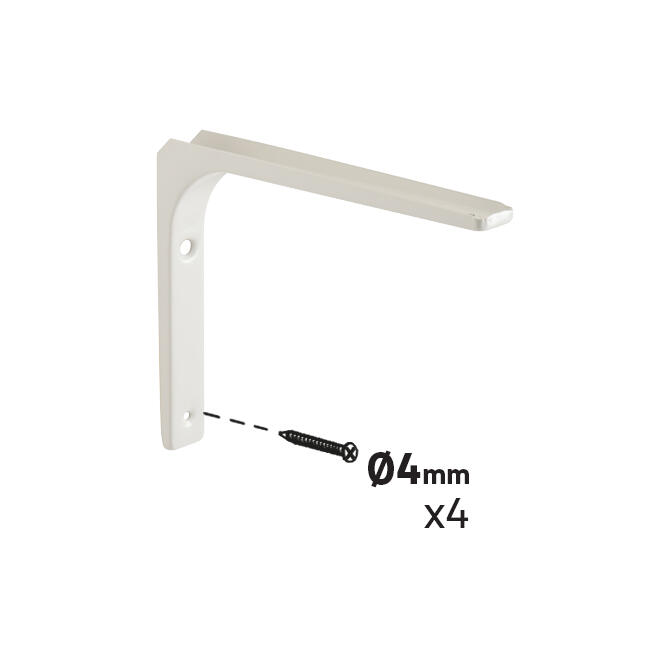 Suporte para prateleira aço branco 20x25 cm 25 kg Modern - 3