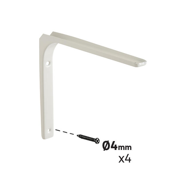 Suporte para prateleira aço branco 25x30 cm 30 kg Modern - 3