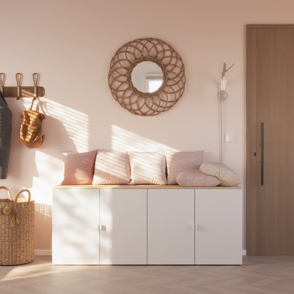 Porta de móvel de bater Spaceo Evo'M Riga branco 39.7x 1.8X 63.7 cm - 2