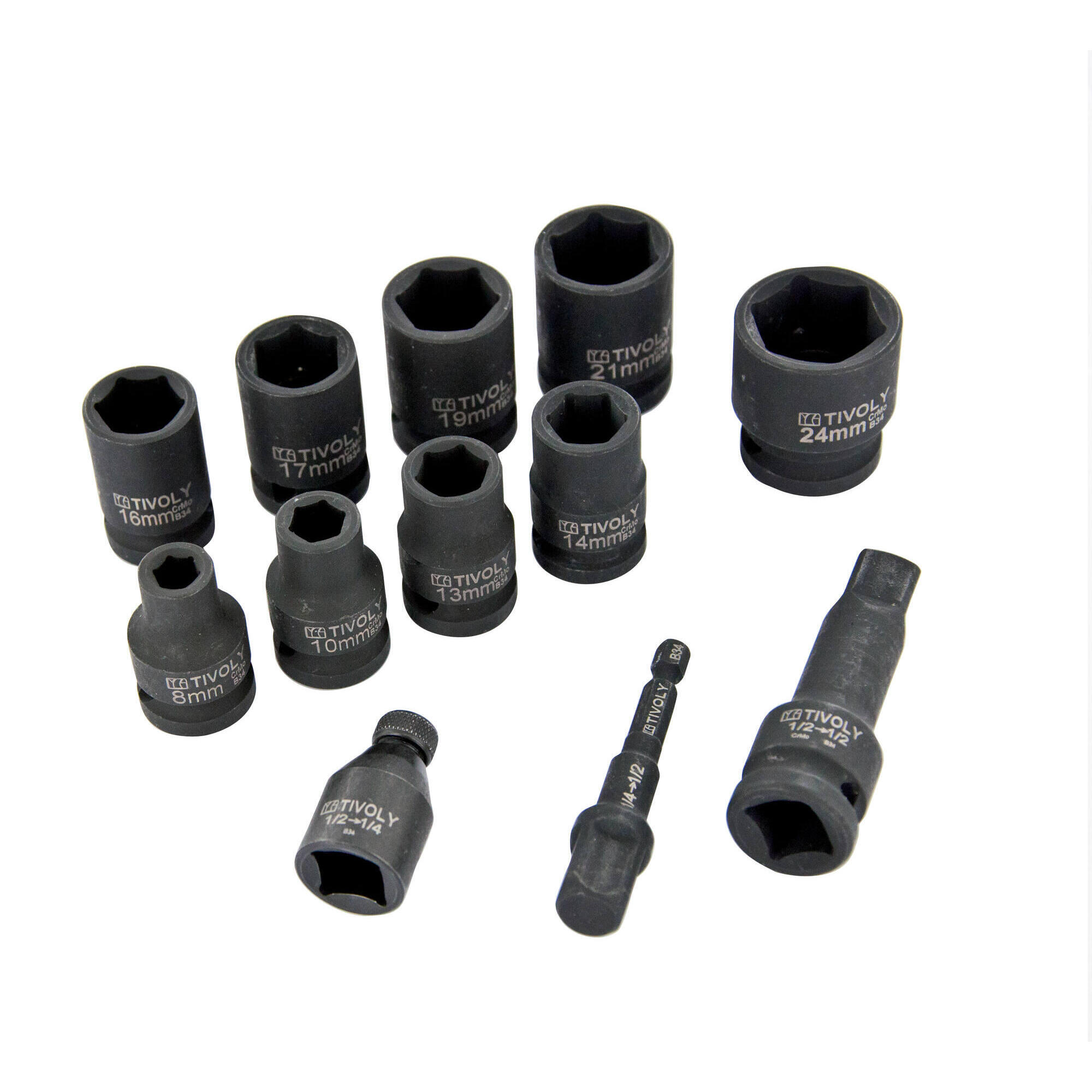 Coffret de douilles à choc series 12 pièces, Diam.8 à 24 mm TIVOLY - 3