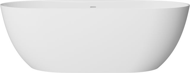 Vasca Lea ovale XL bianco lucido con troppo pieno L 81.3 x H 60 x P 180 cm
