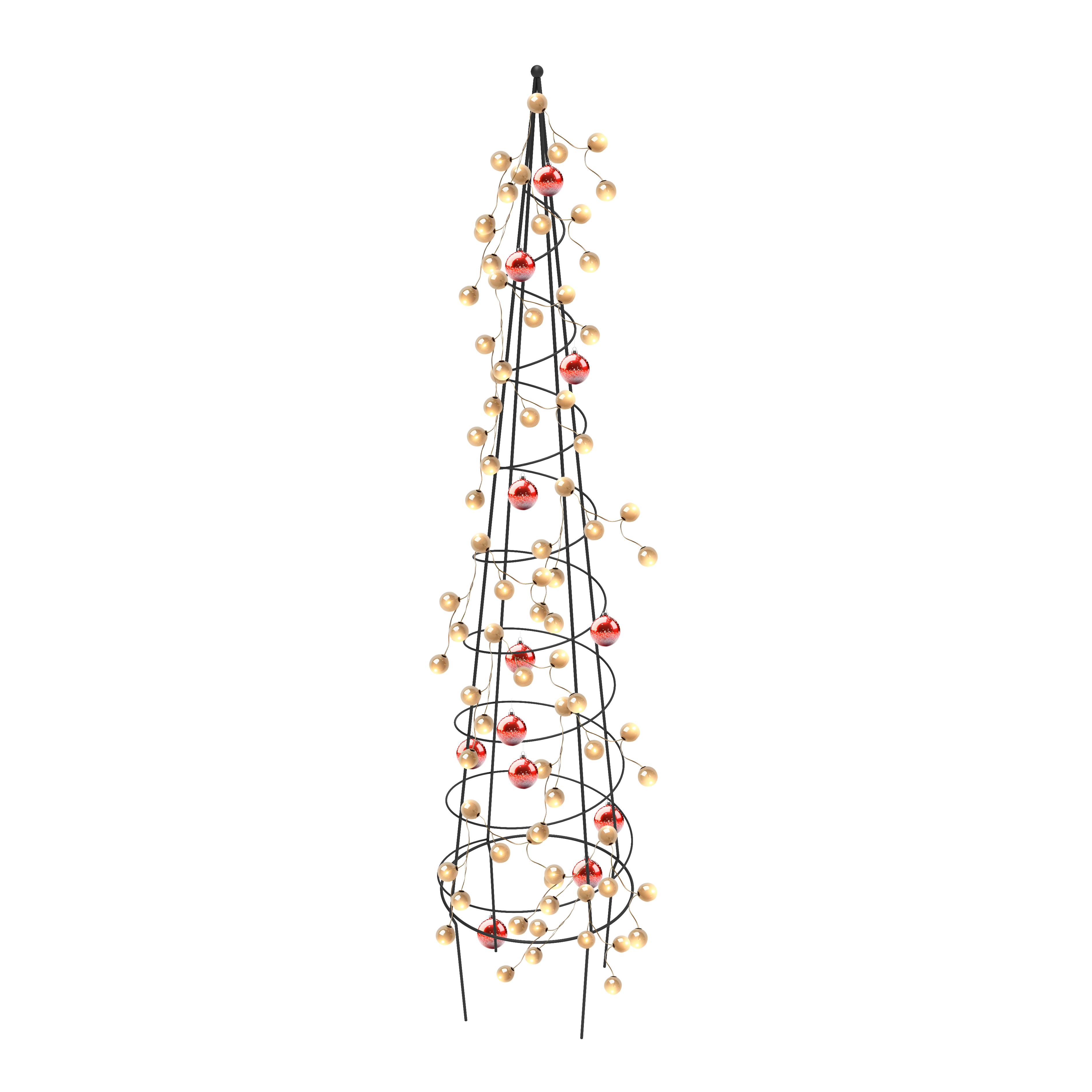 Pergola ogrodowa obelisk 150x31,5 cm metalowa Lustan - 2
