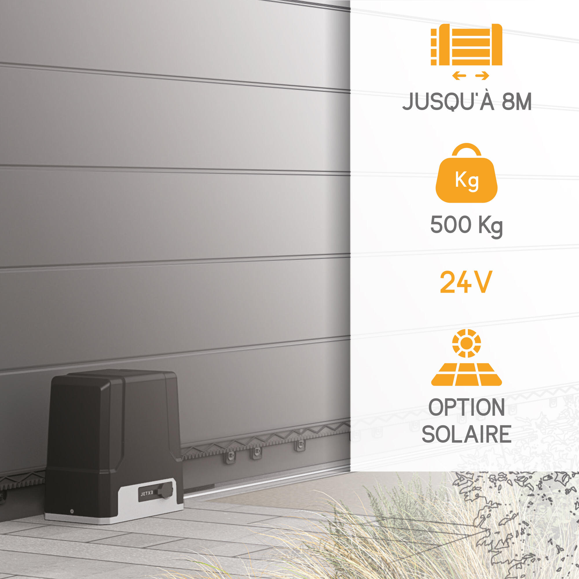 Moteur de portail coulissant à crémaillère - XC500 - Extel Umii - 6