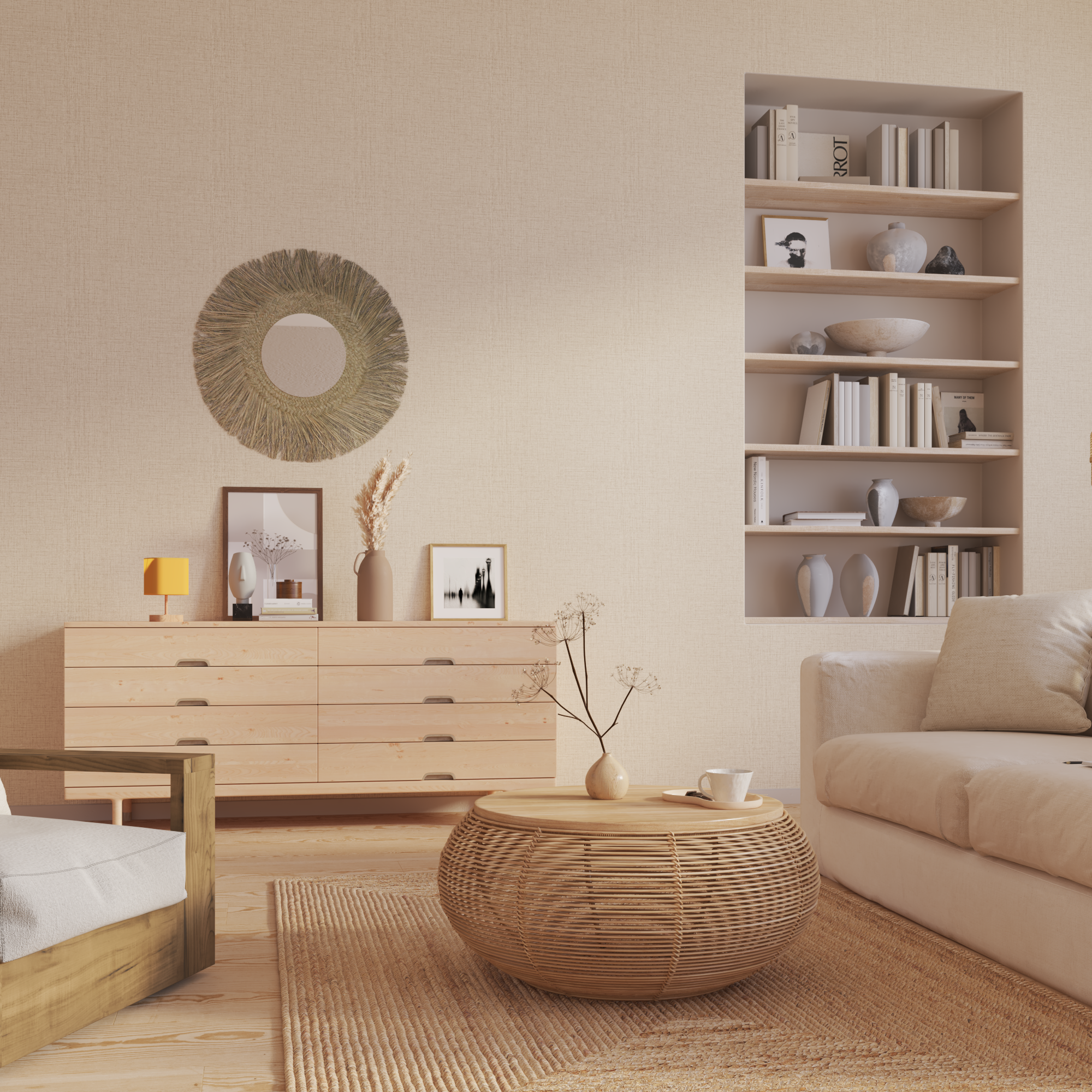 Papel de parede KIRA bege 0.53 x 10.05m INSPIRE - 17