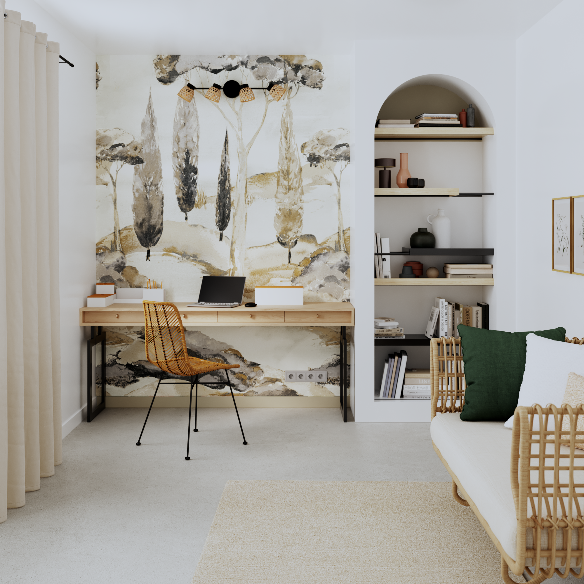 Candeeiro de teto INSPIRE NINON E14 4 LUZES D10.5CM PRETO - 13