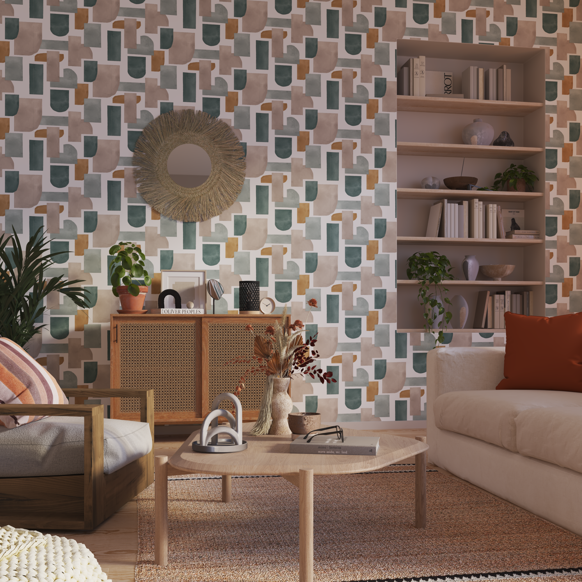 Specchio EXOTIC tondo in acciaio naturale Ø 60 cm INSPIRE - 20