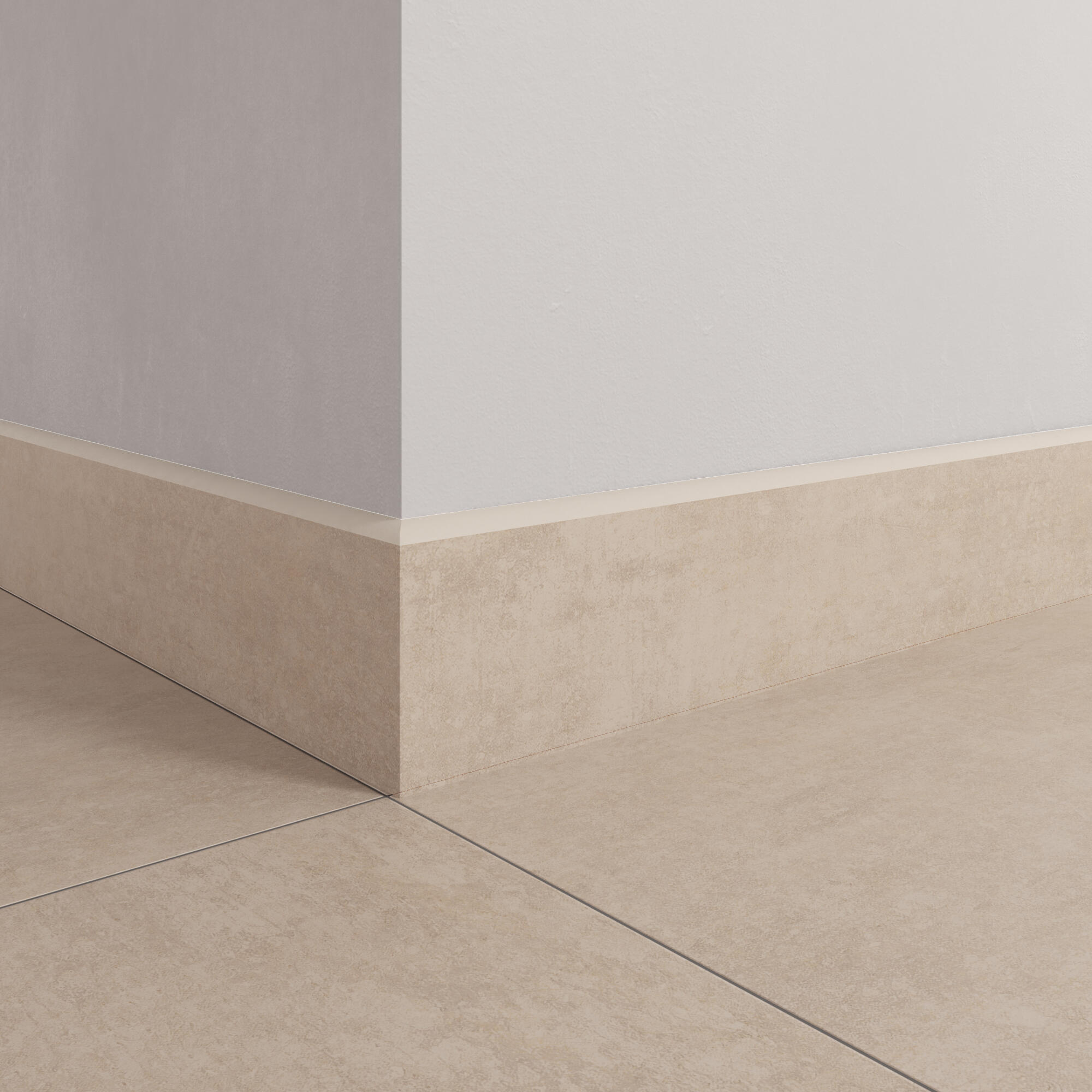 Rodapié porcelánico Martins 75x9 cm cemento arena ARTENS - 9