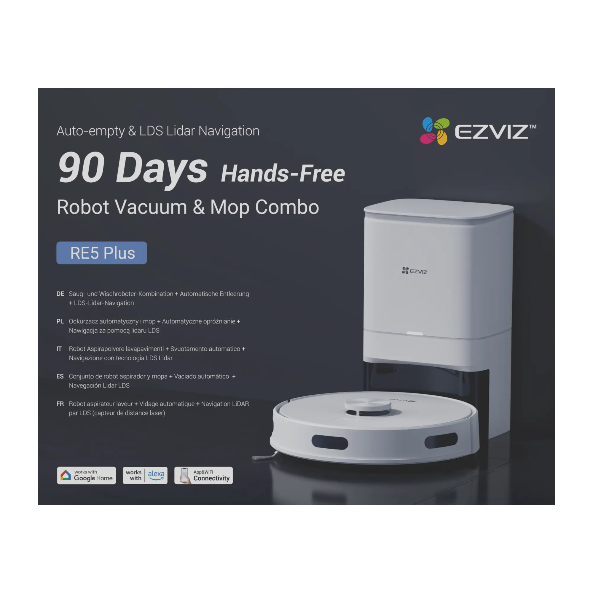 Robot sprzątający RE5 PLUS EZVIZ - 19