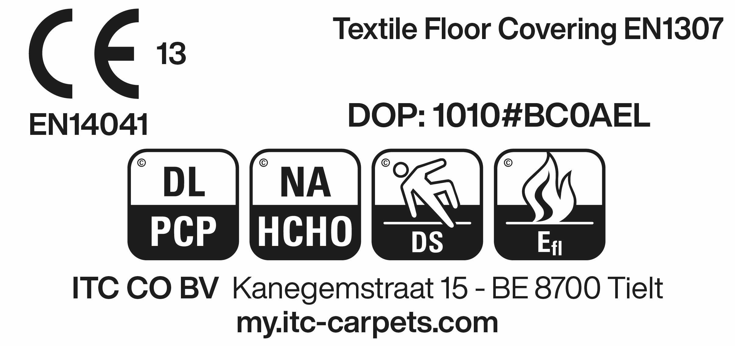 Echantillon moquette tissé plat uni beige Tissé plat - 2