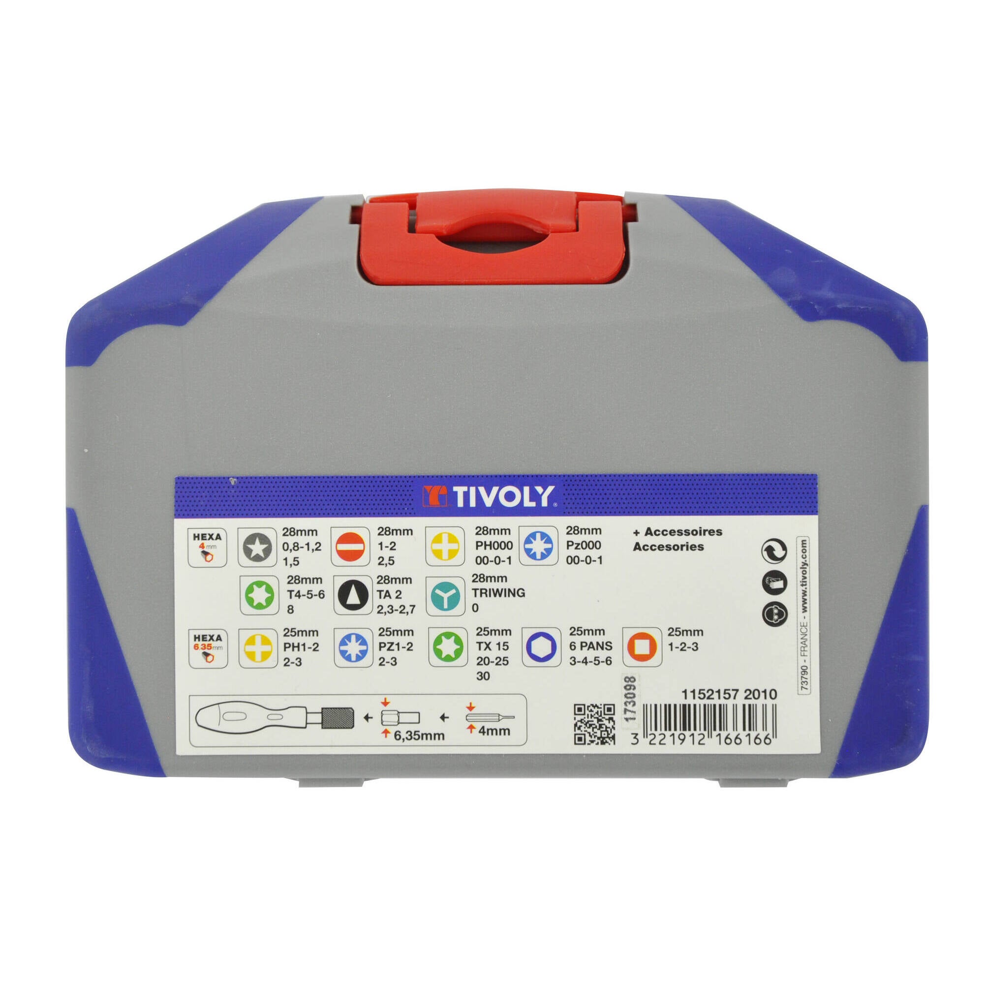 Coffret d'embouts de vissage, 46 pièces TIVOLY - 4