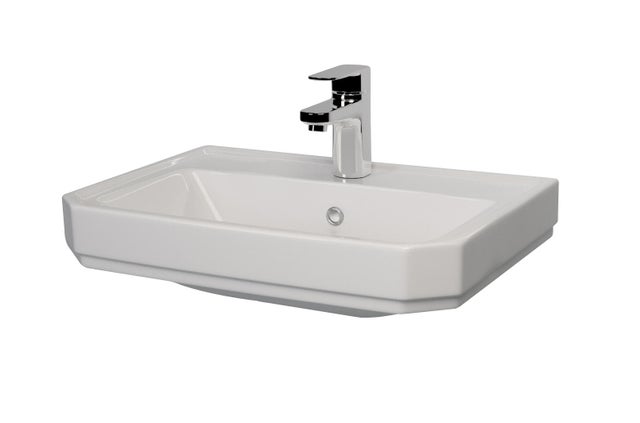 Lavabo colonne en céramique Sinusa