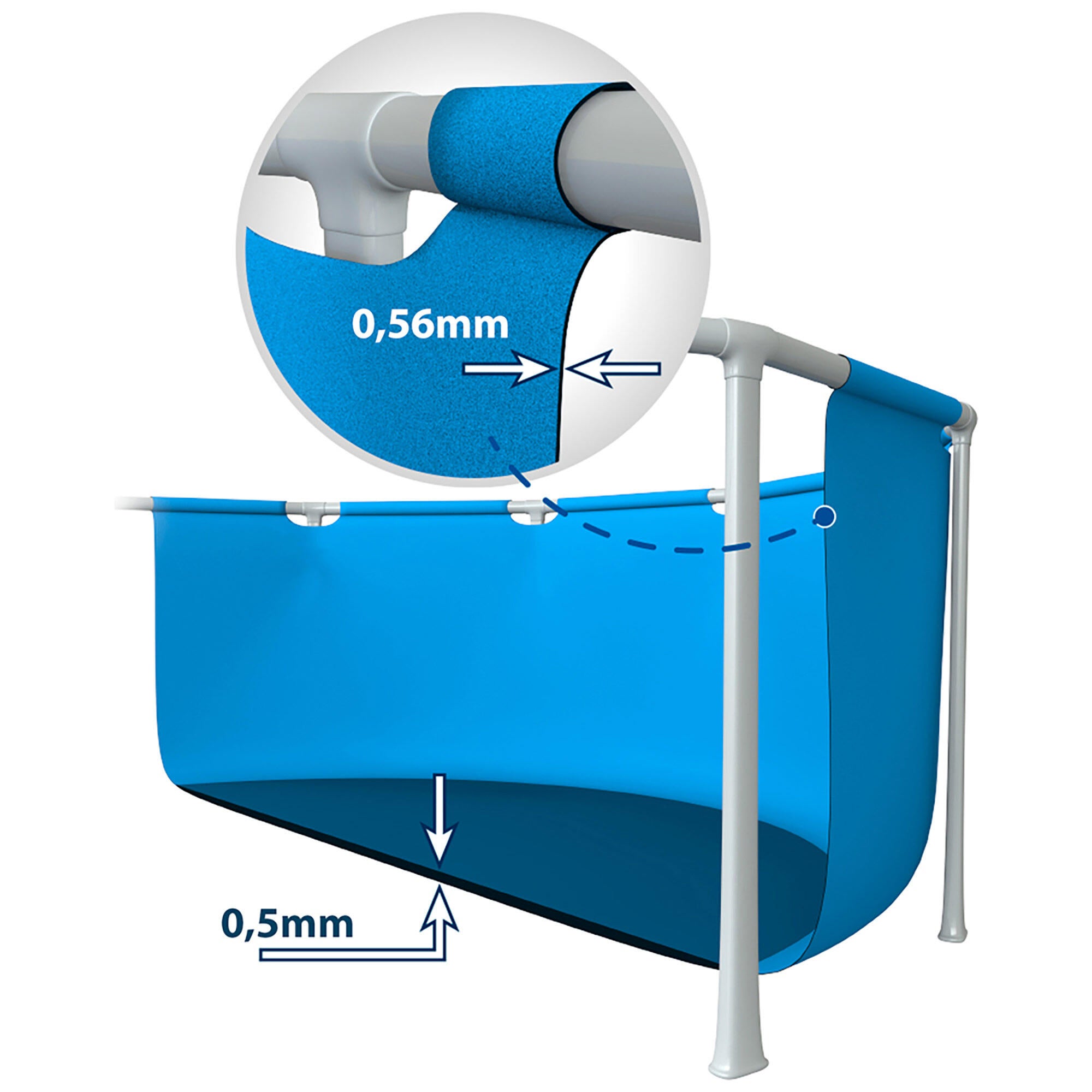 Piscina tubular retangular 3x2x0,75 m Intex - 11