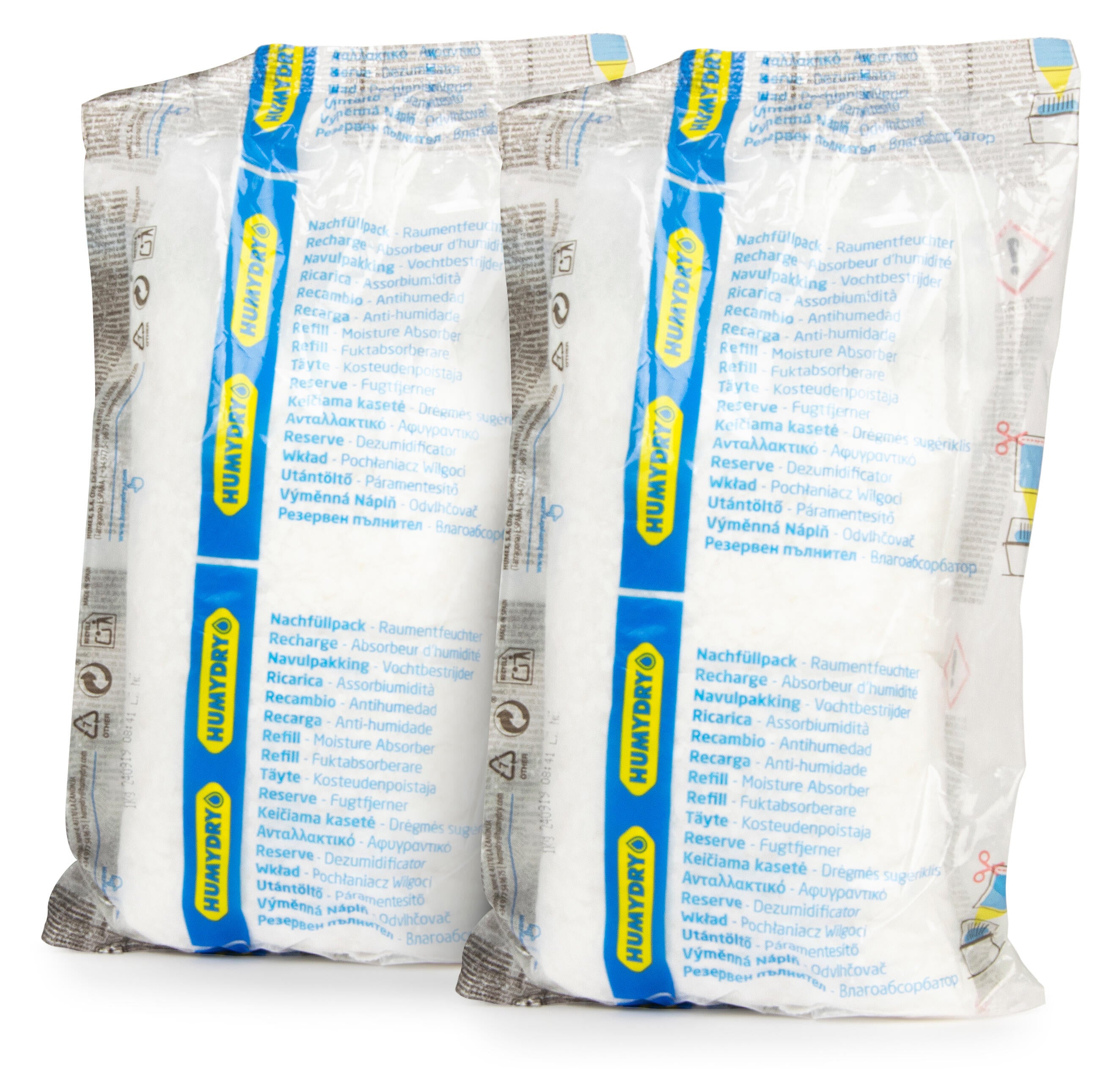 Kit de absorción de humedad  Magnum HUMYDRY 2 kg para uso en estancia hasta 35m2. Perfume neutro. 1 recarga en bolsa. 3.5 x 28 x 16 cm. Vida útil 4 semanas. - 3