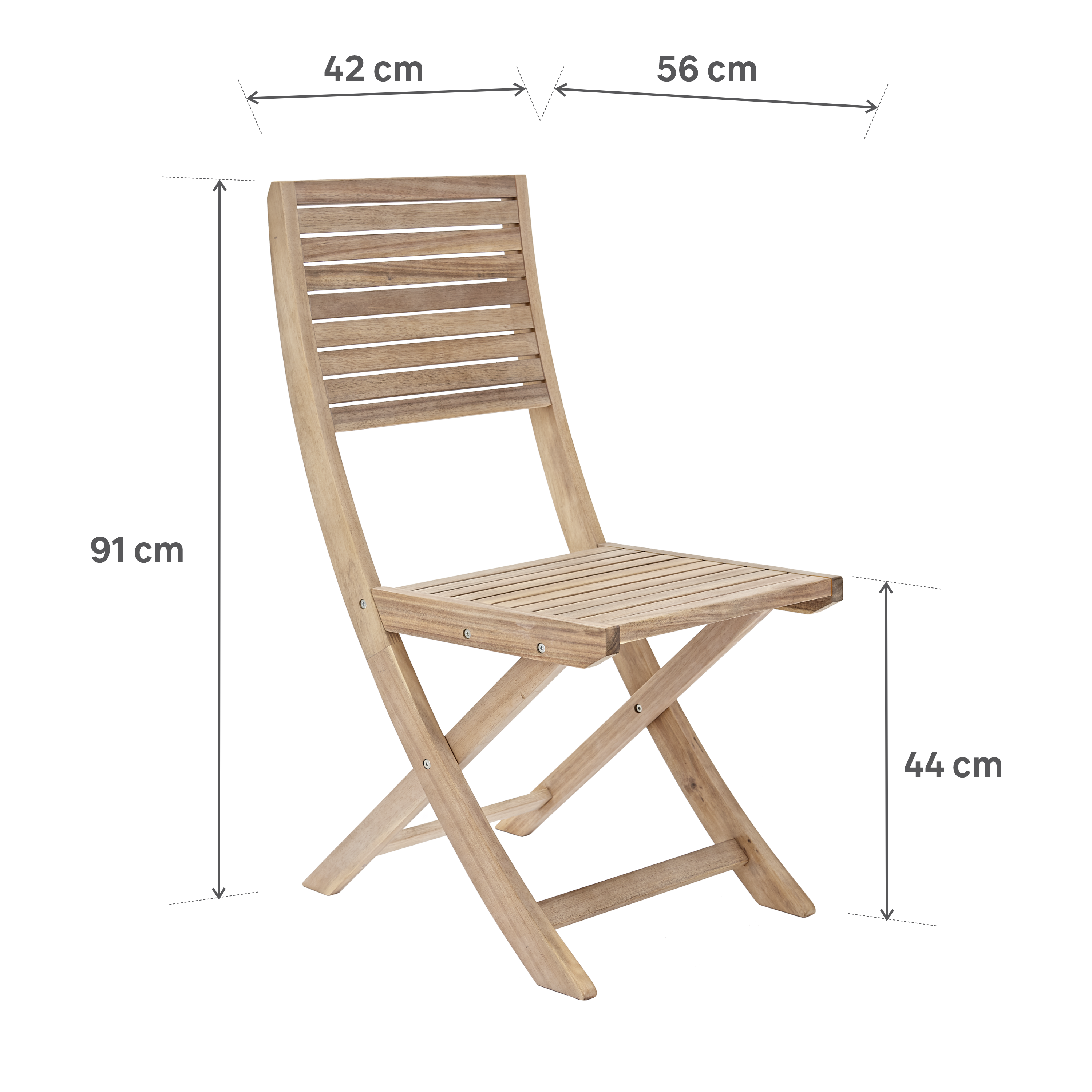 Lot de 2 chaises en acacia Solaris II NATERIAL - 6