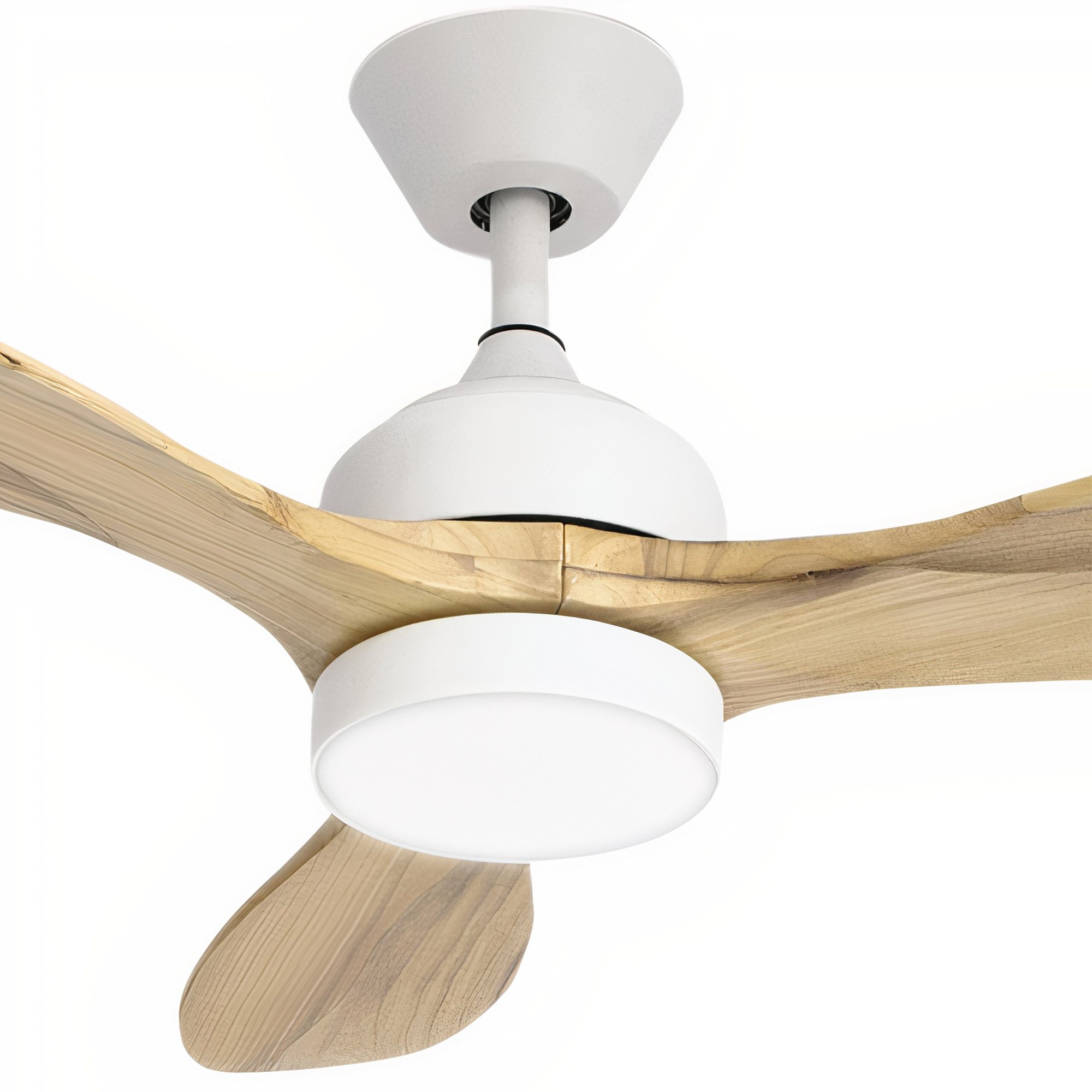Ventilador de techo con luz silencioso DC 30W con mando ø106.6 cm Calar FORLIGHT blanco luz CCT 3 aspas de madera| 5 velocidades| modo verano/invierno| recomendado para <13m² - 11