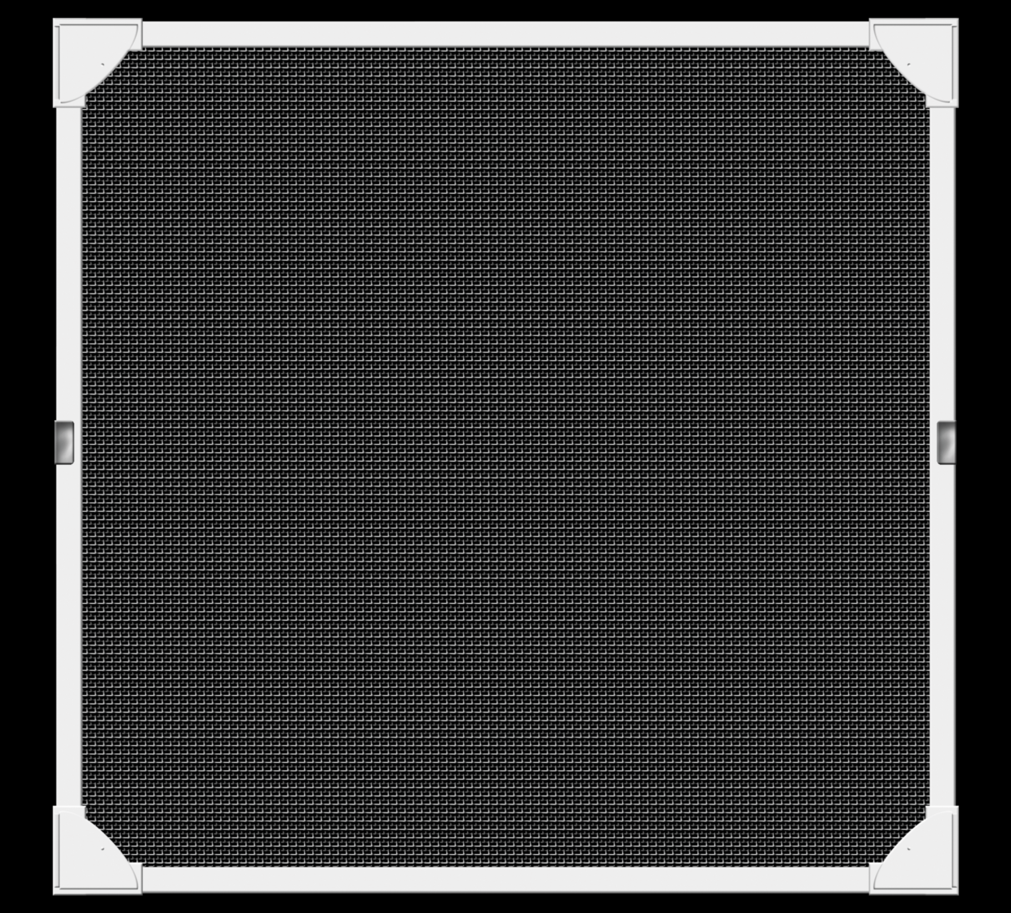 Mosquitera fija flexible magnética de pvc blanco para ventana 120x120cm