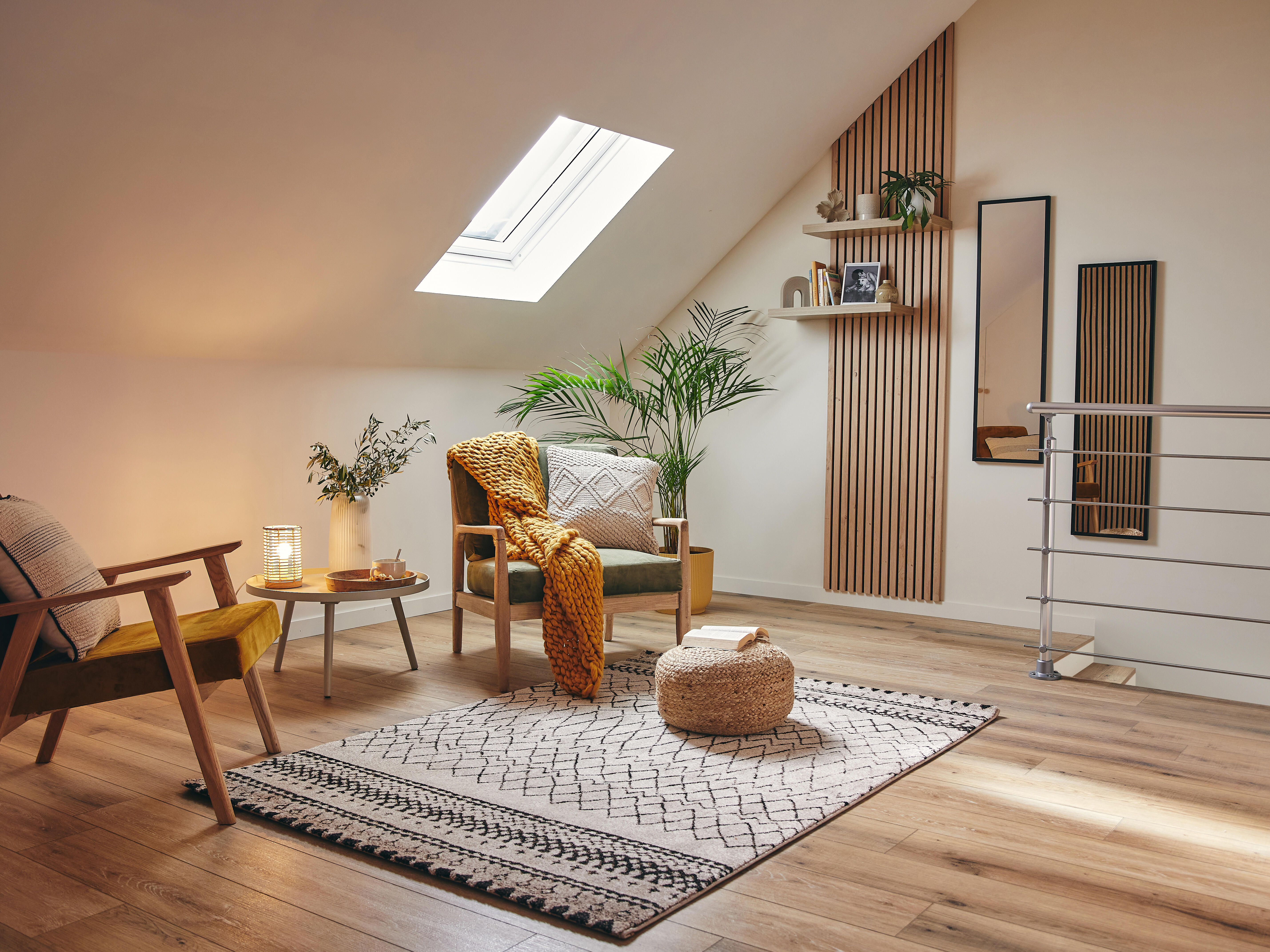 Candeeiro de mesa POPPY 1LUZ BASE MADEIRA RATTAN - 19