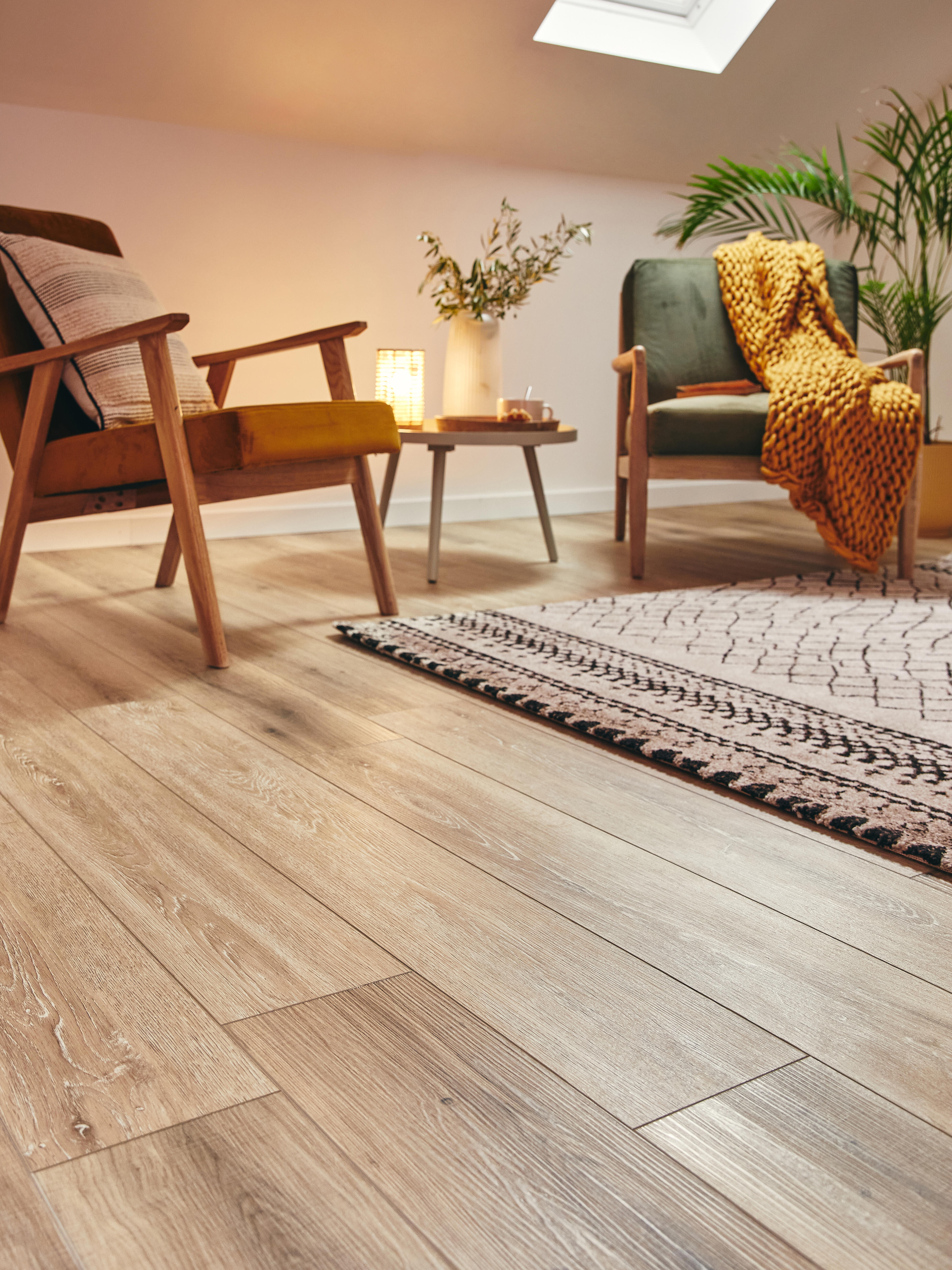 Candeeiro de mesa POPPY 1LUZ BASE MADEIRA RATTAN - 14