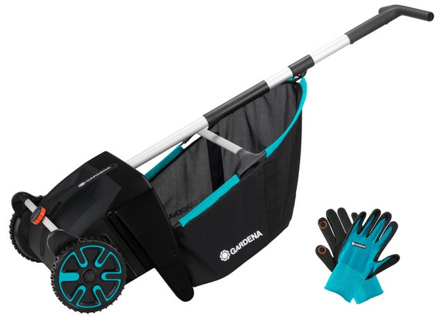 Kit ramasse feuilles 90L + gants GARDENA
