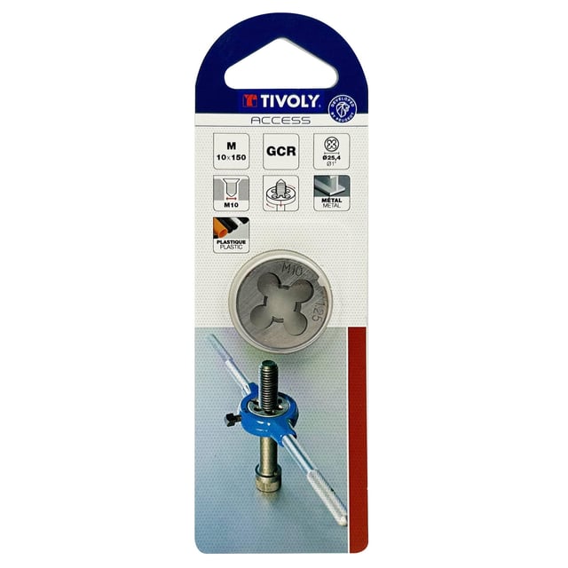 Filière longue métal M8, Diam.25.4 mm TIVOLY