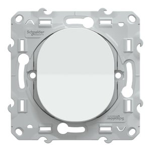Poussoir à assembler Ovalis, SCHNEIDER ELECTRIC, blanc