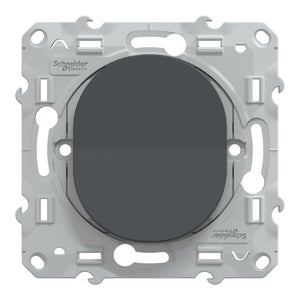 Poussoir à assembler Ovalis, SCHNEIDER ELECTRIC, anthracite