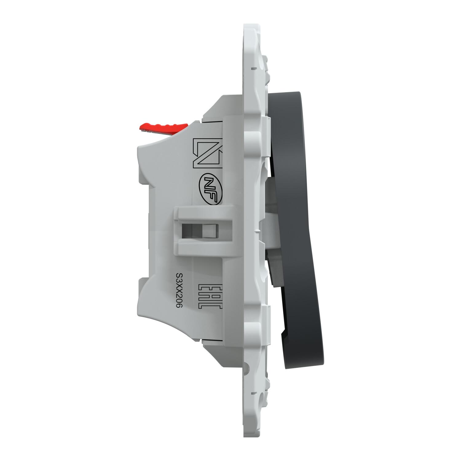 Poussoir à assembler Ovalis, SCHNEIDER ELECTRIC, anthracite - 7