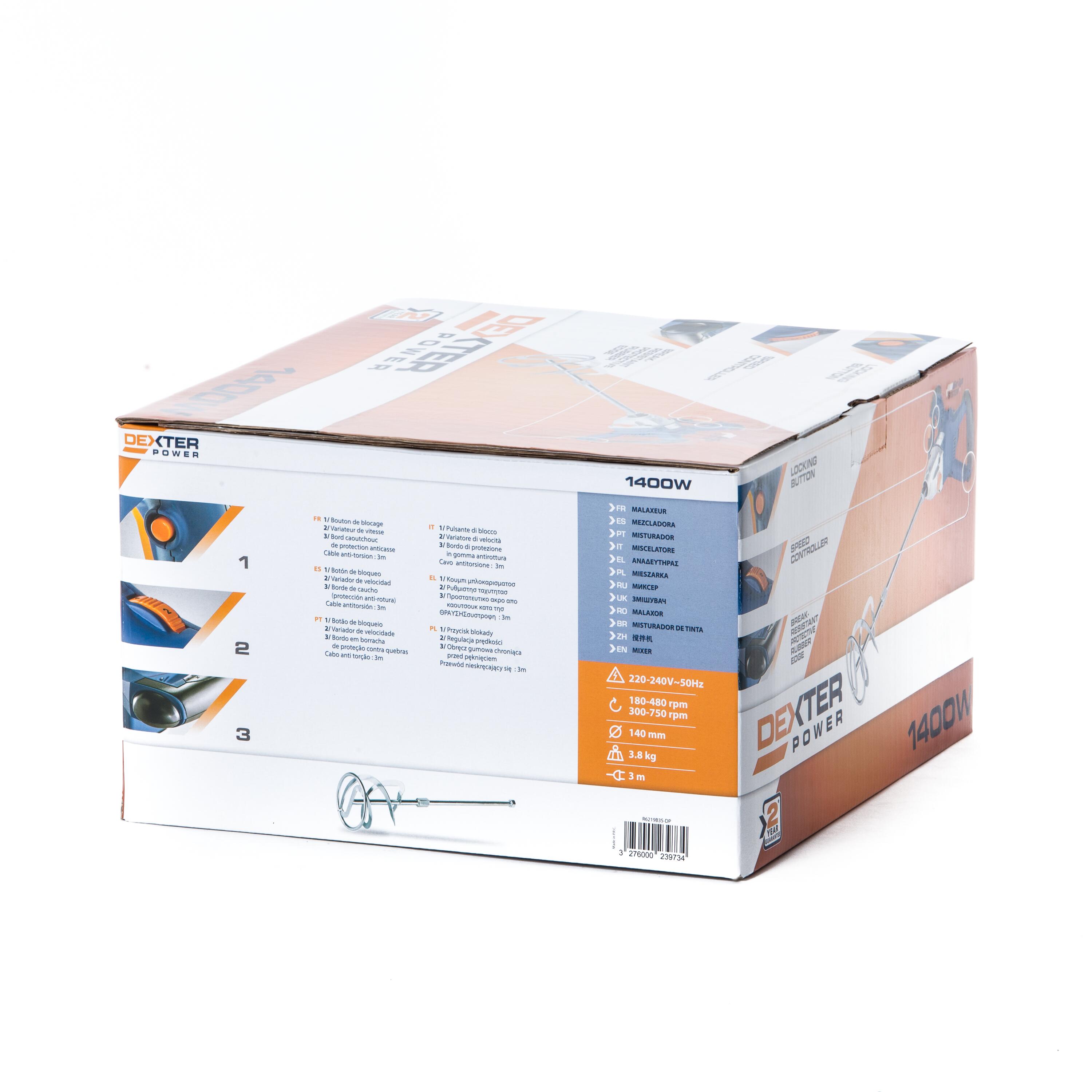 Misturador elétrico 1400 w 750 rpm Dexter - 8