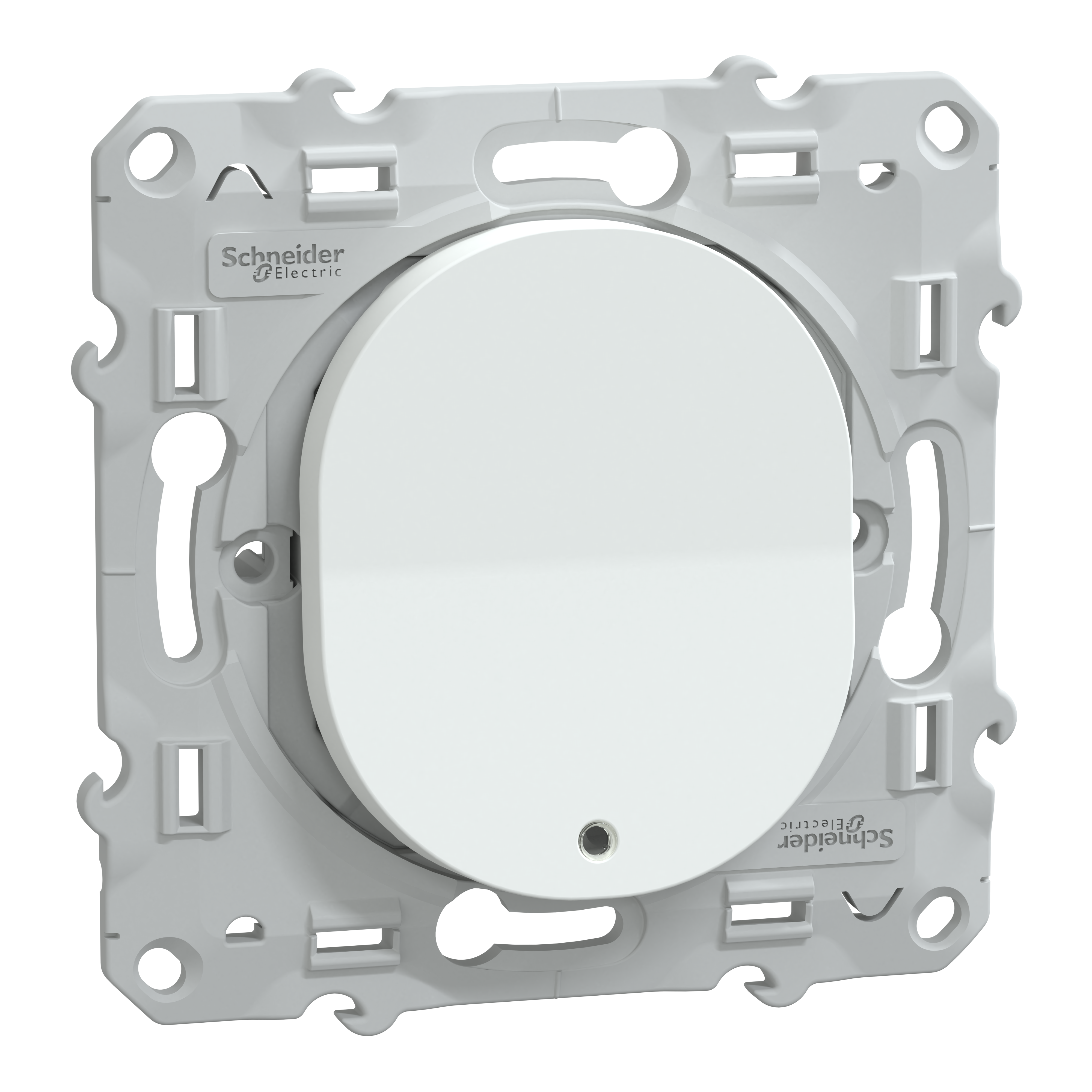 Interrupteur va-et-vient lumineux à assembler Ovalis, SCHNEIDER ELECTRIC, blanc - 10