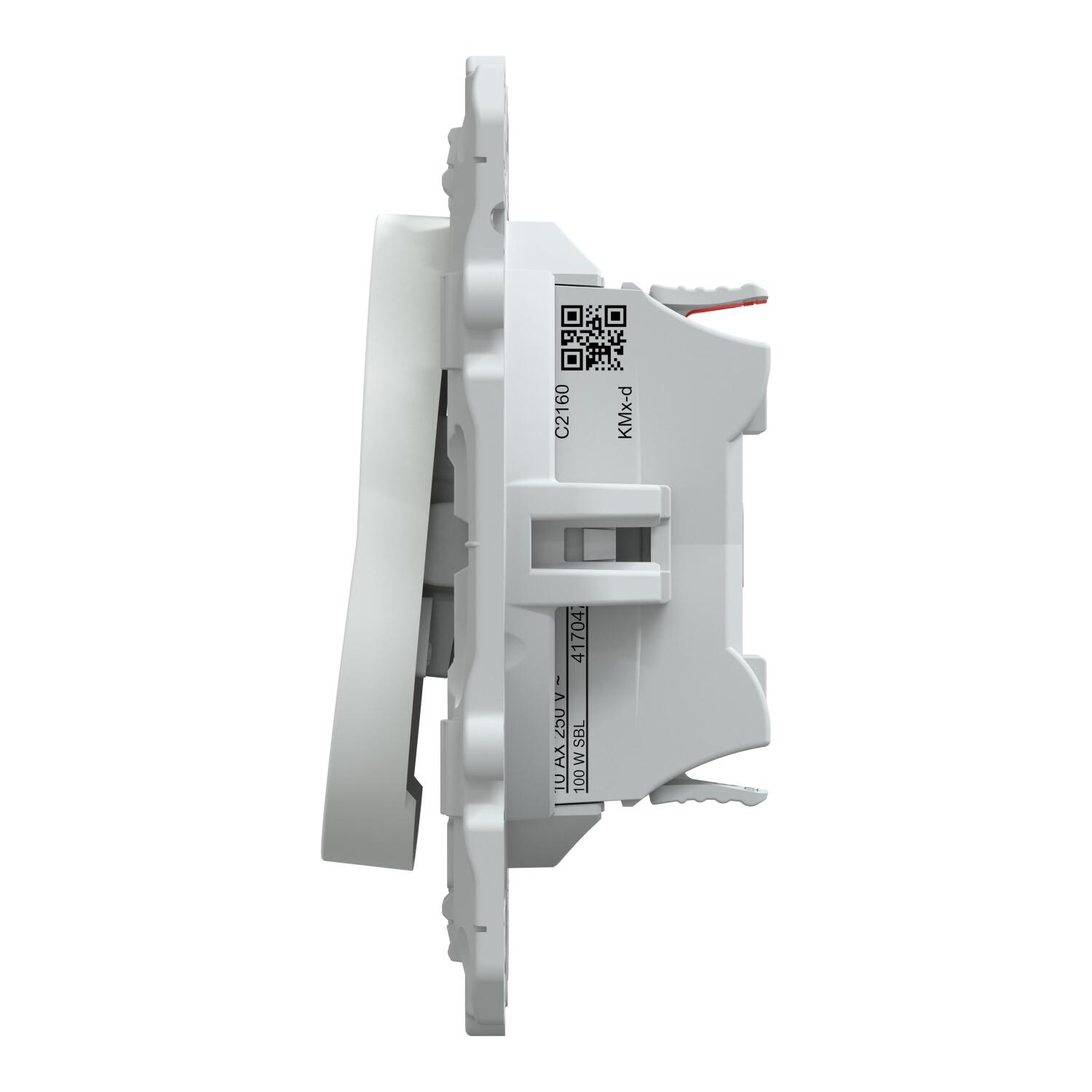 Interrupteur va-et-vient lumineux à assembler Ovalis, SCHNEIDER ELECTRIC, blanc - 6