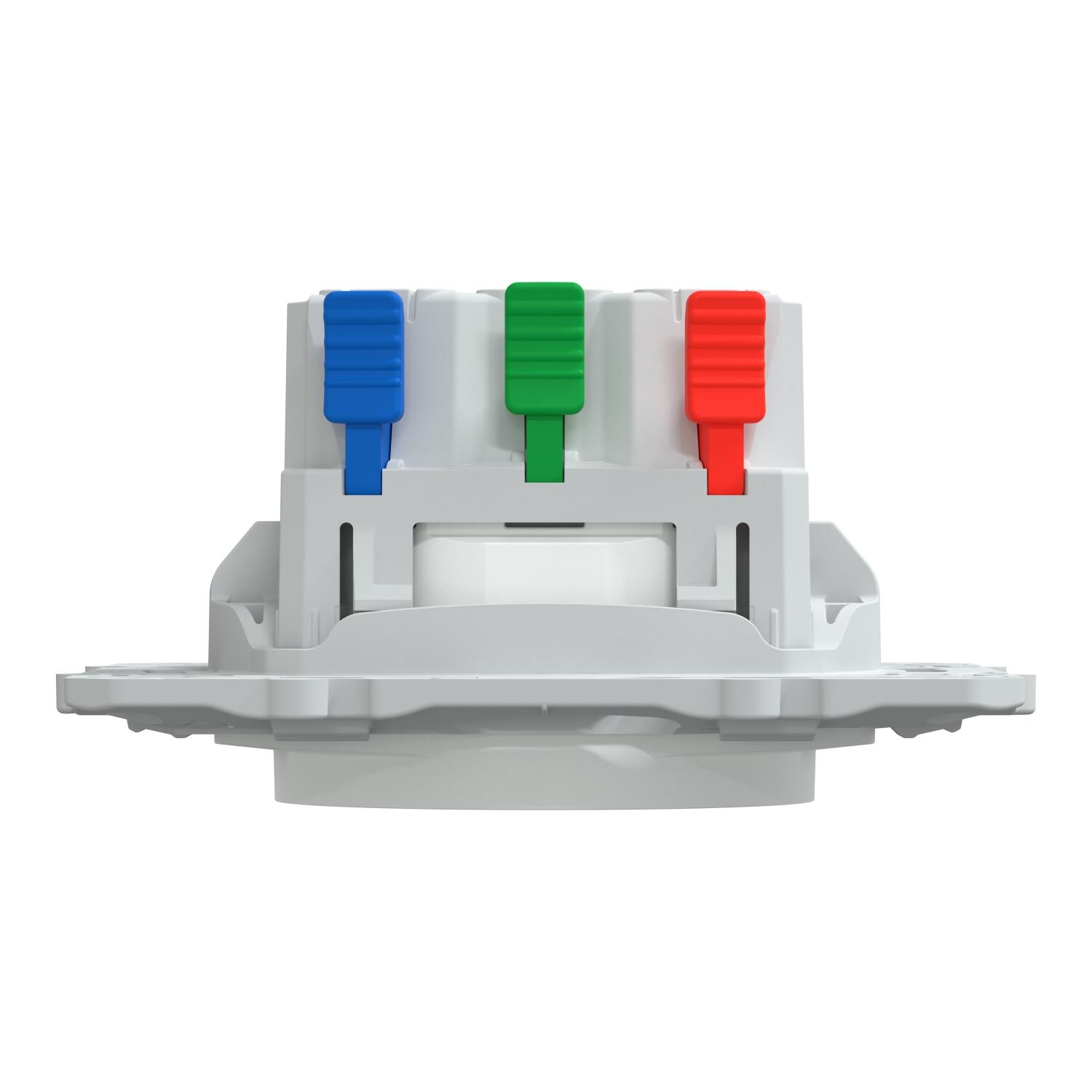 Prise avec terre affleurante à assembler Ovalis, SCHNEIDER ELECTRIC, blanc - 8