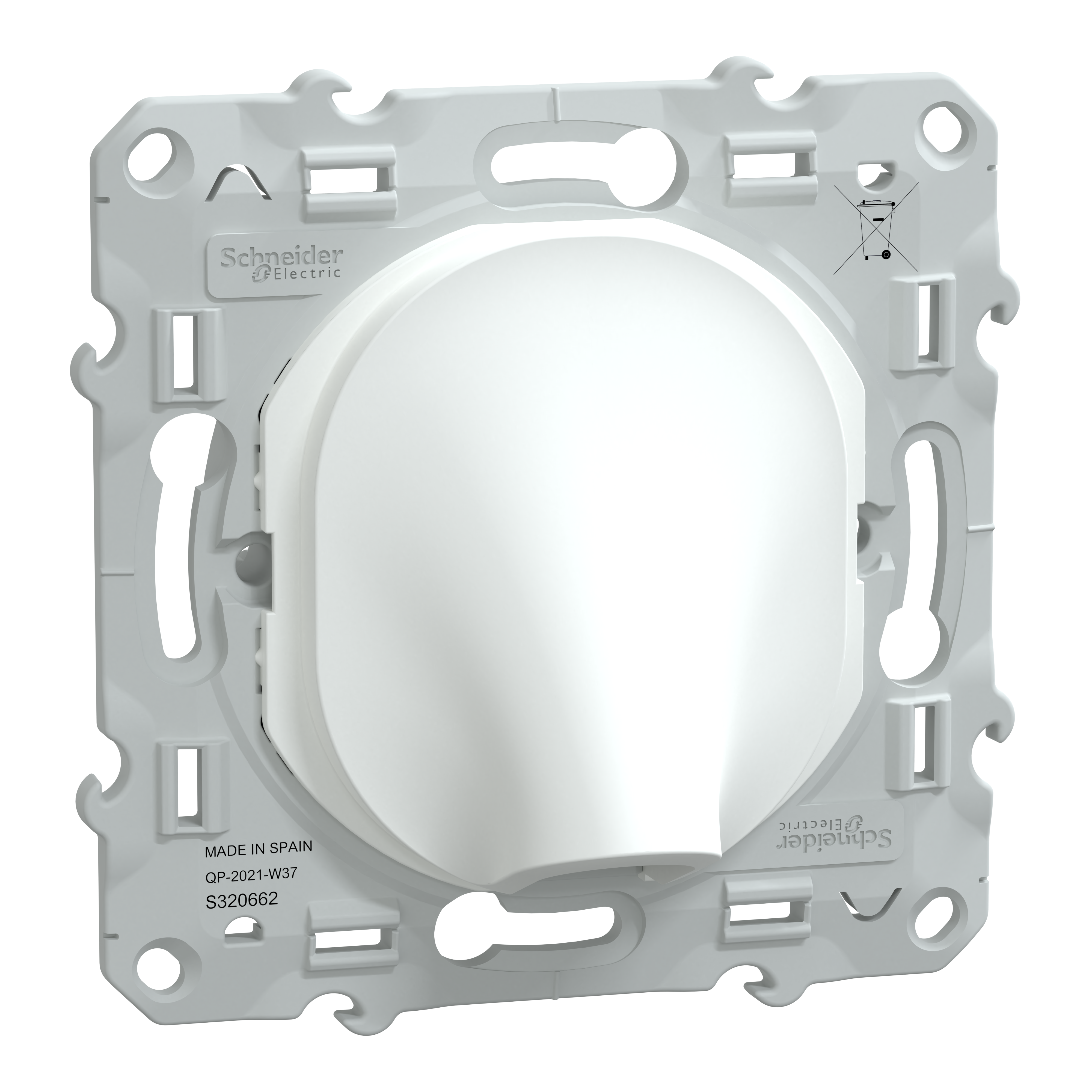 Sortie de câble à assembler Ovalis, SCHNEIDER ELECTRIC, blanc - 9