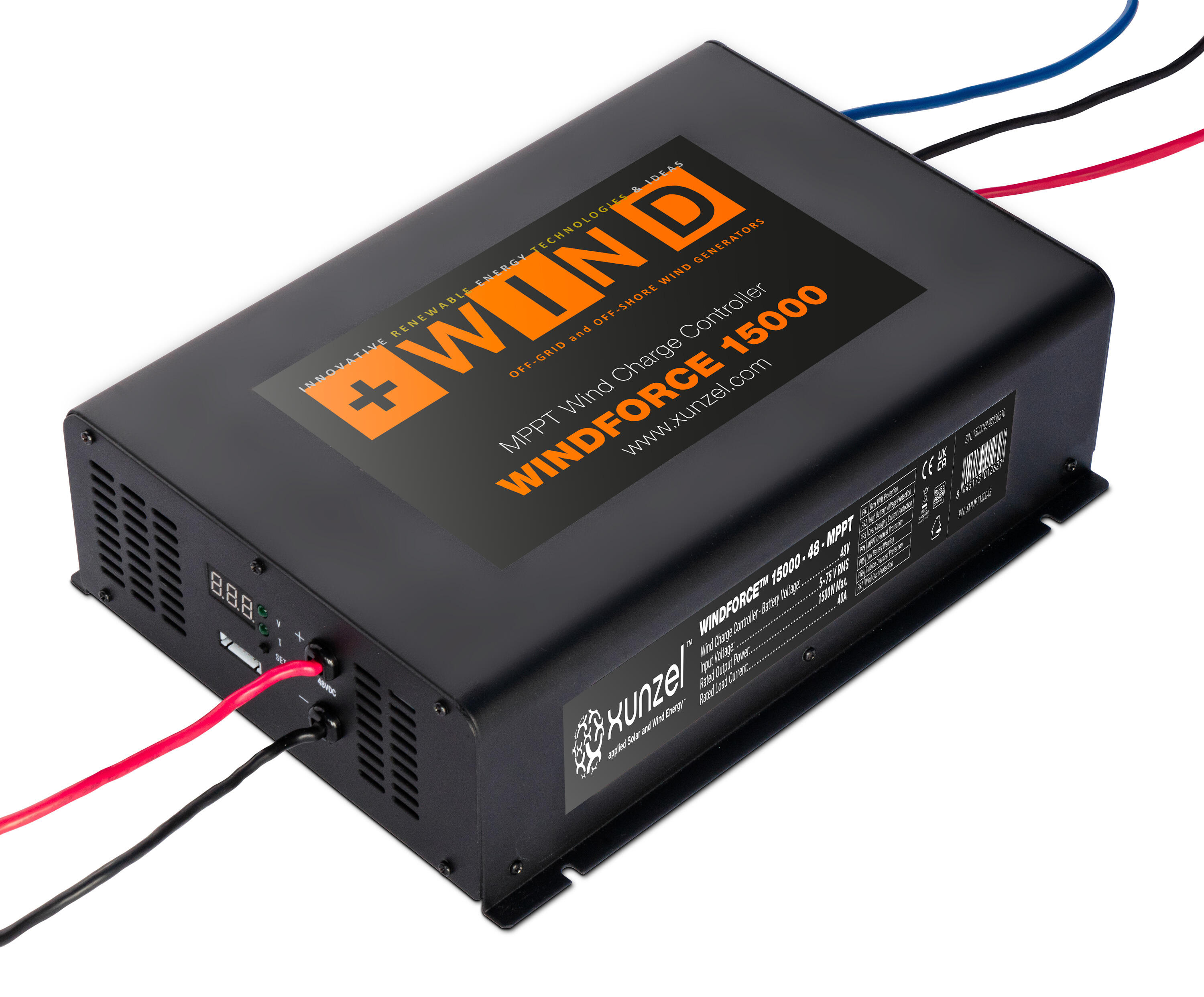 Aerogerador WINDFORCE-XUNZEL-15000-48V 1500Wp até 125kWh/mês - 2