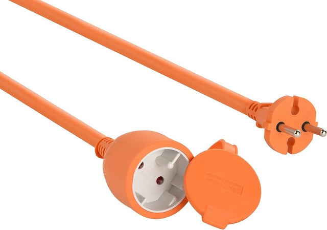 Rallonge électrique 2x1.5 mm² L.25 m