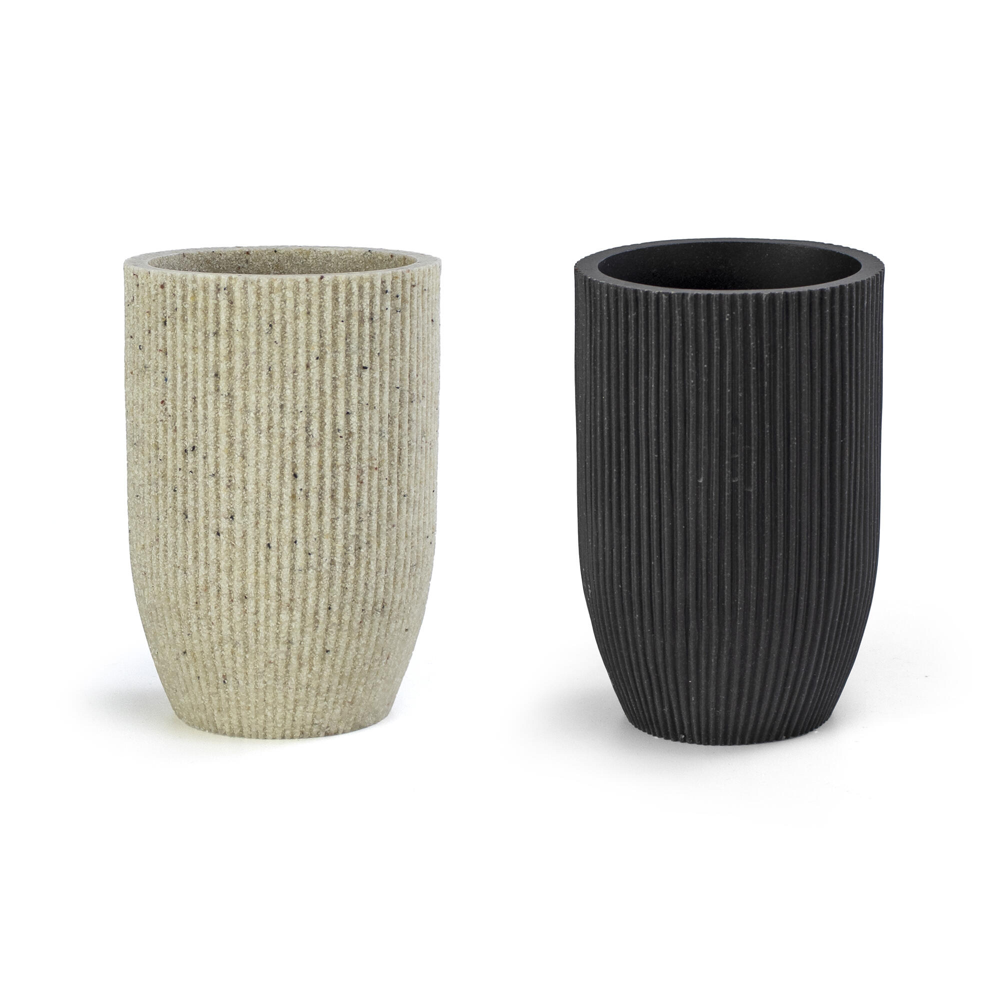 Suporte para escovas resina preto Ness - 4